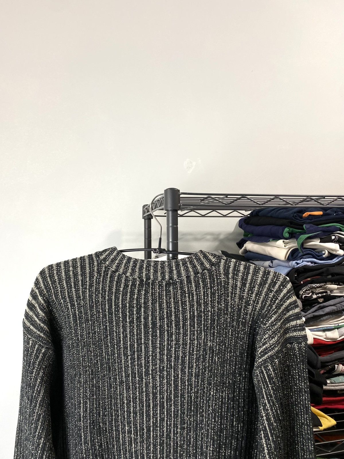 Vintage Y2K Vintage Striped Diesel Style Japanese Knit Sweater Size US L / EU 52-54 / 3 - 9 Thumbnail