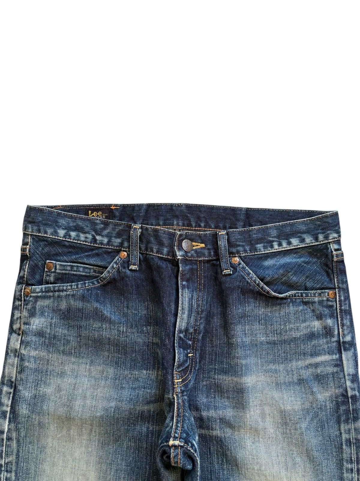 Japanese Brand × Lee Vintage Lee Rusty Mud Wash Distressed Bootcut Flare Jeans Size US 33 - 4 Thumbnail