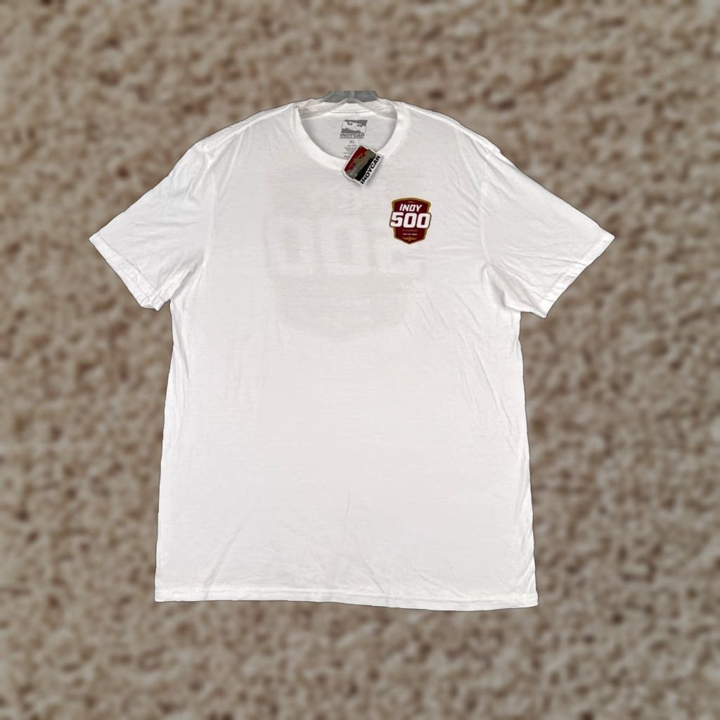 Vintage Indycar Shirt Adult Extra Large White 2024 Indy 500 108th 100% Cotton Crew Neck Size US XL / EU 56 / 4 - 1 Thumbnail