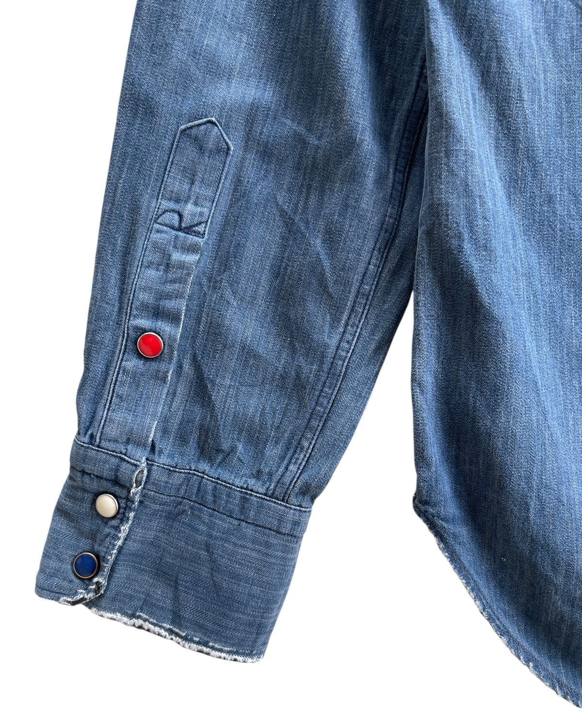 45rpm 45rpm Dungaree Denim Western Distressed Shirt Size US M / EU 48-50 / 2 - 10 Thumbnail