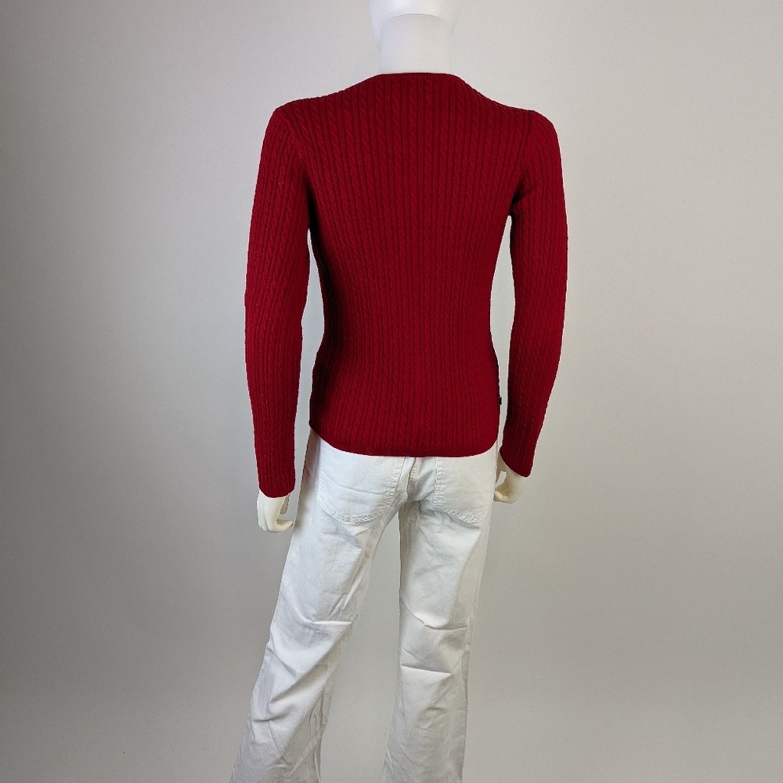 Lauren Ralph Lauren Lauren Ralph Lauren Ribbed V Neckline Sweater S Size S / US 4 / IT 40 - 5 Thumbnail