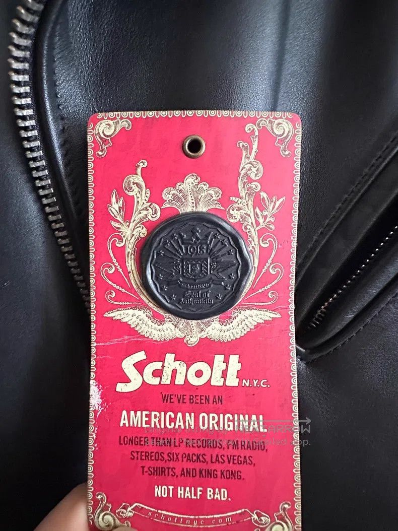 Schott Schott NYC American classic cable-stayed castrated cowhide Size US XXS / EU 40 - 5 Thumbnail