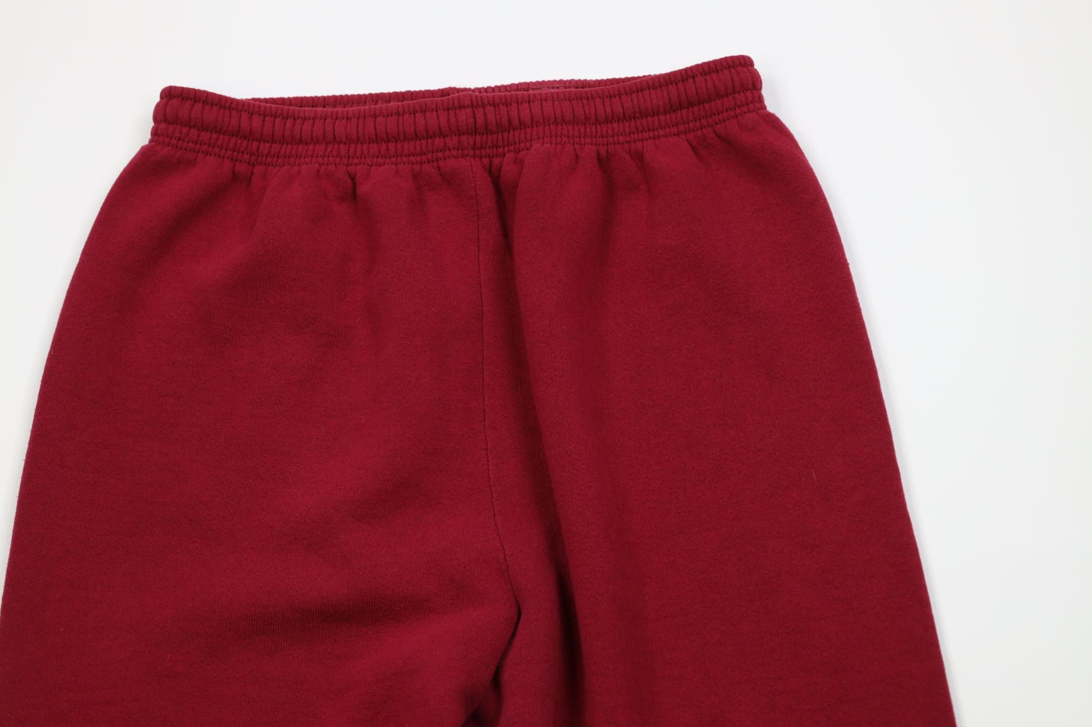 Vintage Vintage 90s Streetwear Cuffed Sweatpants Joggers Red USA Size US 36 / EU 52 - 2 Thumbnail