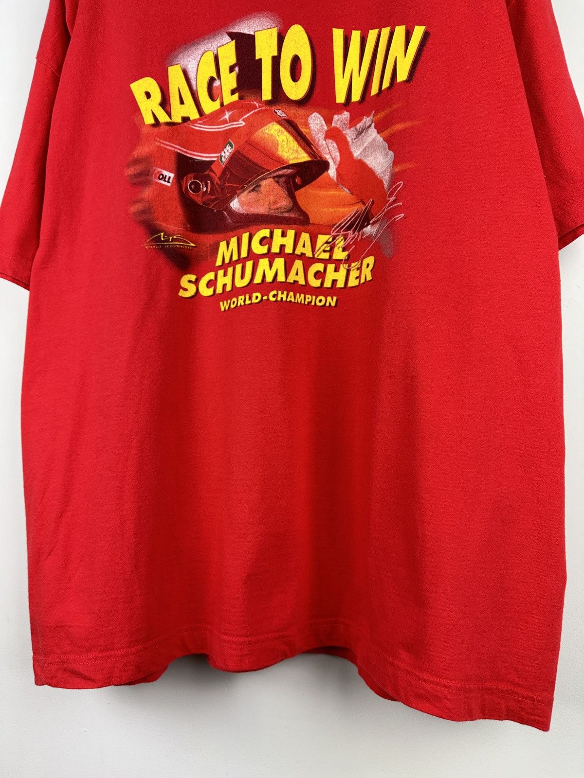 Formula 1 × Vintage Vintage Michael Schumacher Race To Win World Champion Tee Size US XL / EU 56 / 4 - 7 Thumbnail