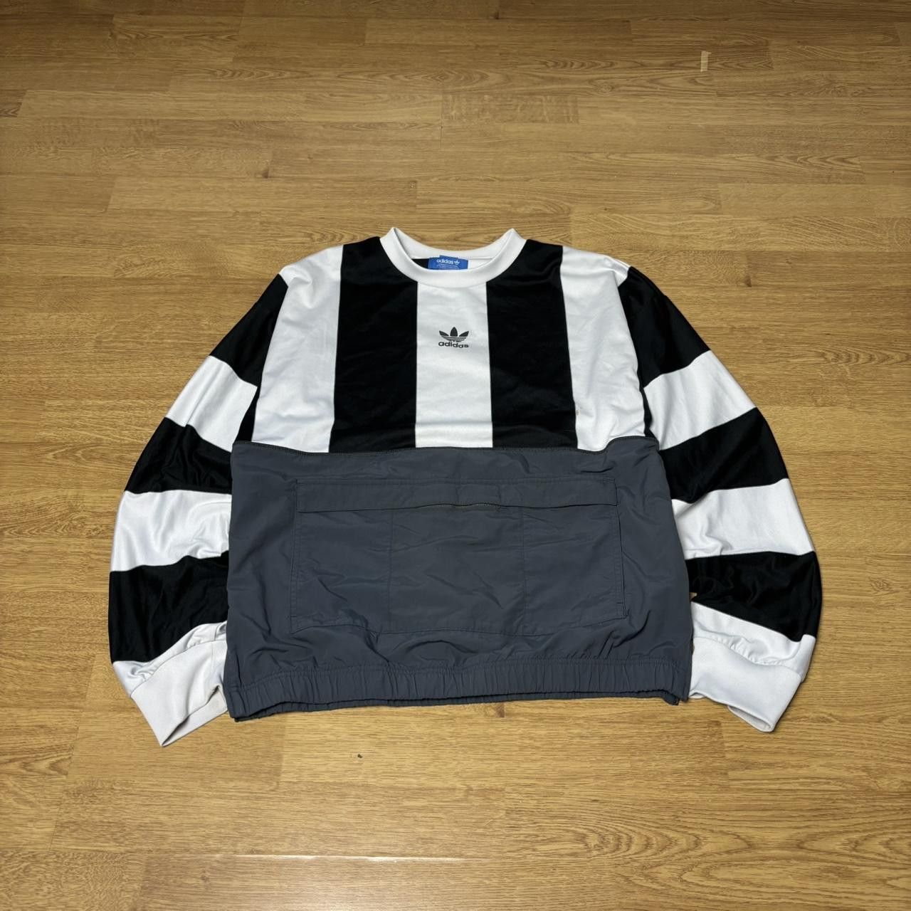 Adidas × Japanese Brand × Vintage Vintage y2k 90s Adidas striped windbreaker jumper Size US M / EU 48-50 / 2 - 1 Thumbnail