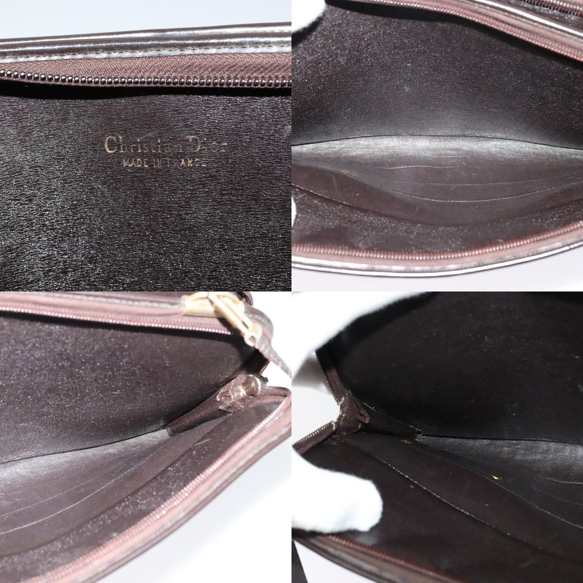 Dior DIOR Trotter Canvas Shoulder Bag Brown Gold Size ONE SIZE - 11 Thumbnail