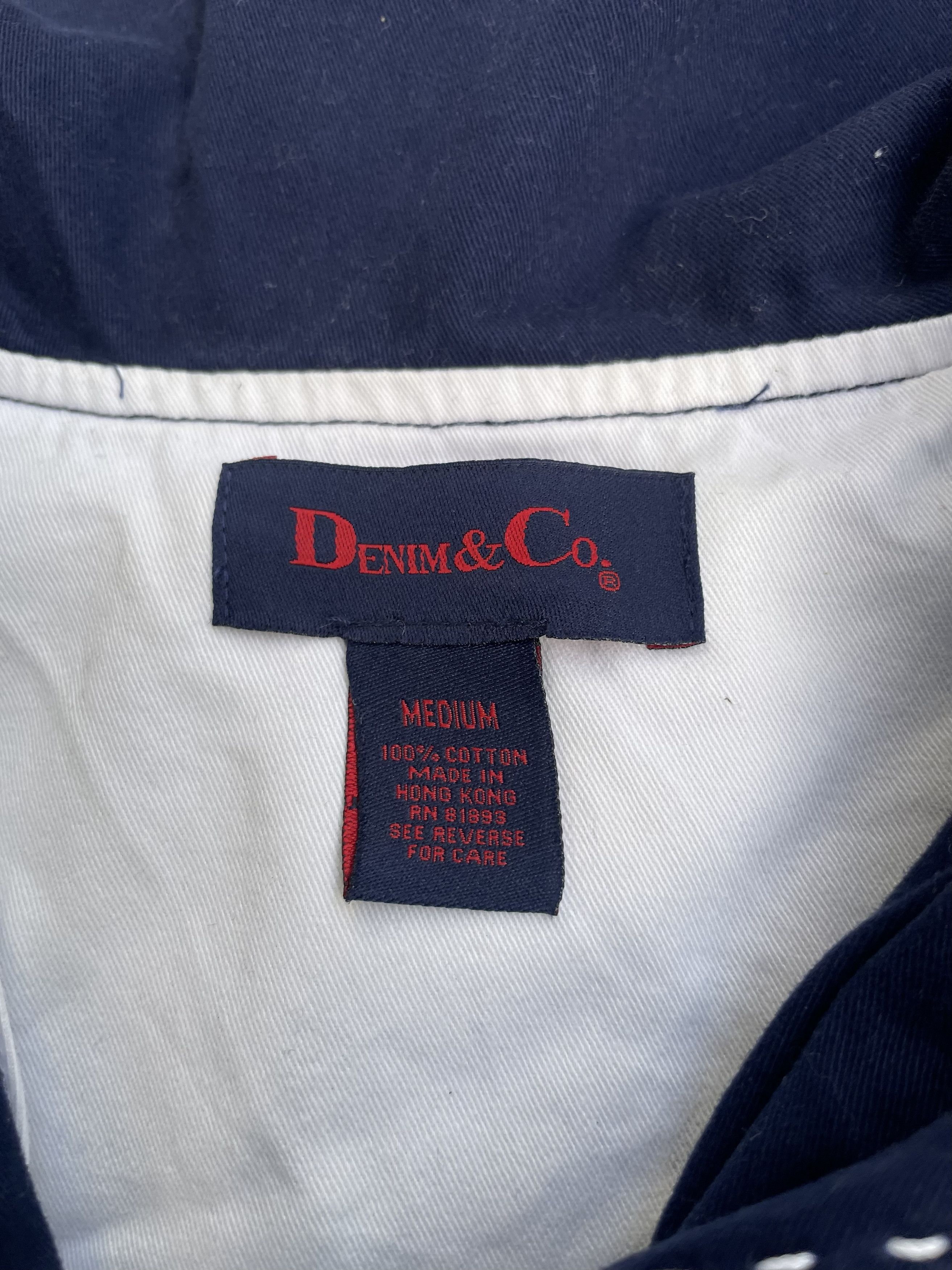 Denim & Co. Denim & Co USNavy Style Shawl Jacket Size US L / EU 52-54 / 3 - 8 Thumbnail