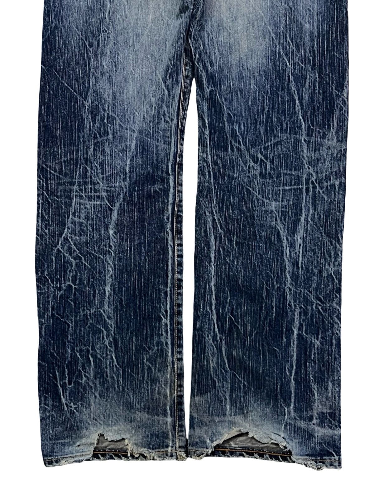 Edwin Vintage 00s Edwin 503 Blue Trip Japan | Faded Thunder Wash Size US 36 / EU 52 - 7 Thumbnail