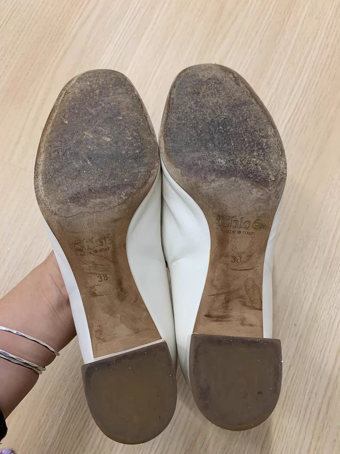Chloe Chloé Women's White Petal Heels 38 New Size US 7.5 / IT 37.5 - 4 Thumbnail