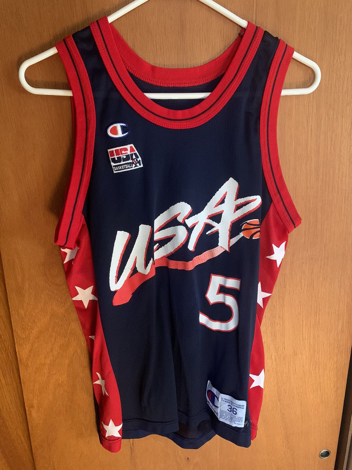 Champion Grant Hill USA Vintage Jersey Size US S / EU 44-46 / 1 - 1 Thumbnail