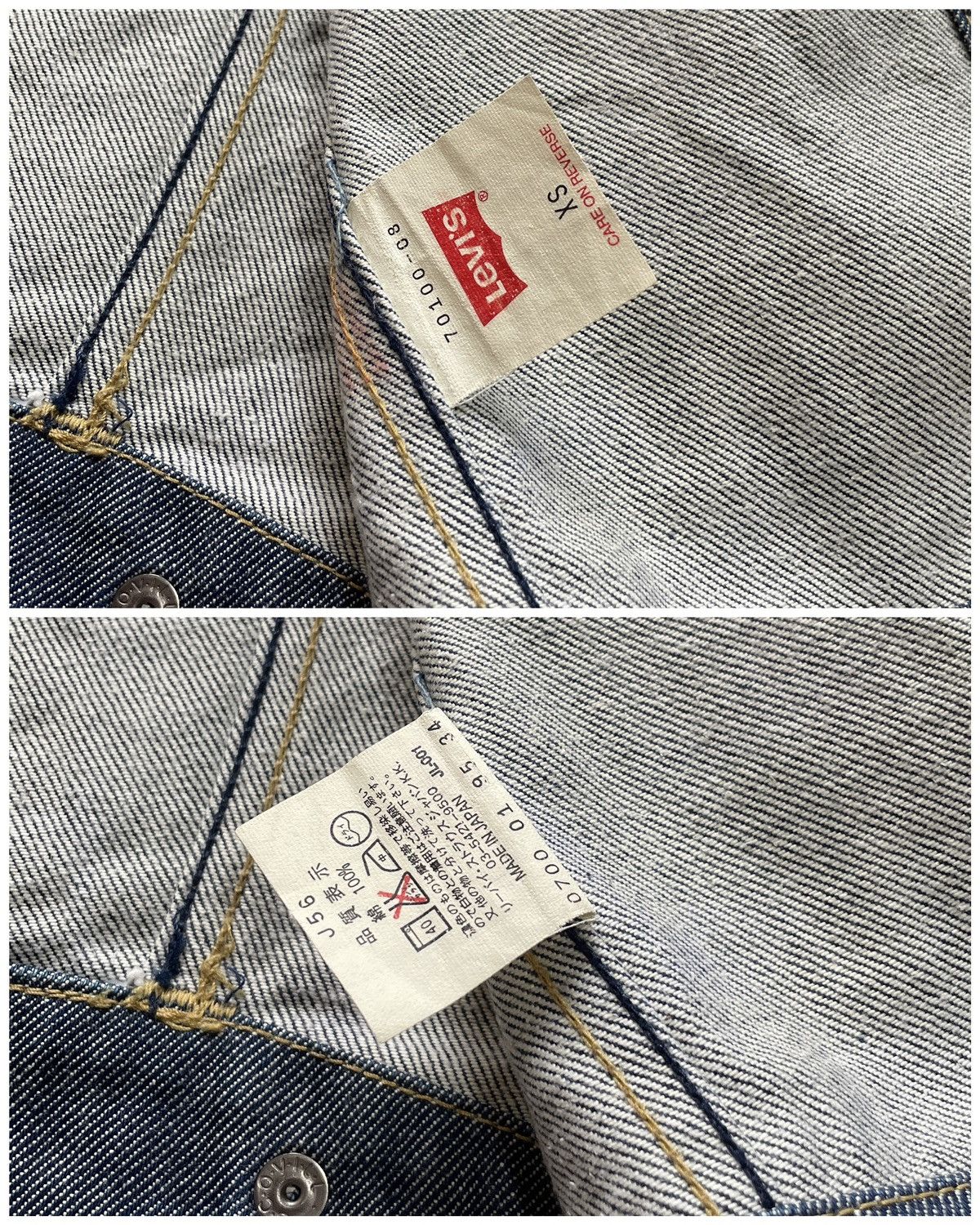 Engineered Garments × Levi's Vtg 90s Levis Engineered Jeans Blue Denim Jacket Japan y2k ♻️ Size US XS / EU 42 / 0 - 6 Thumbnail