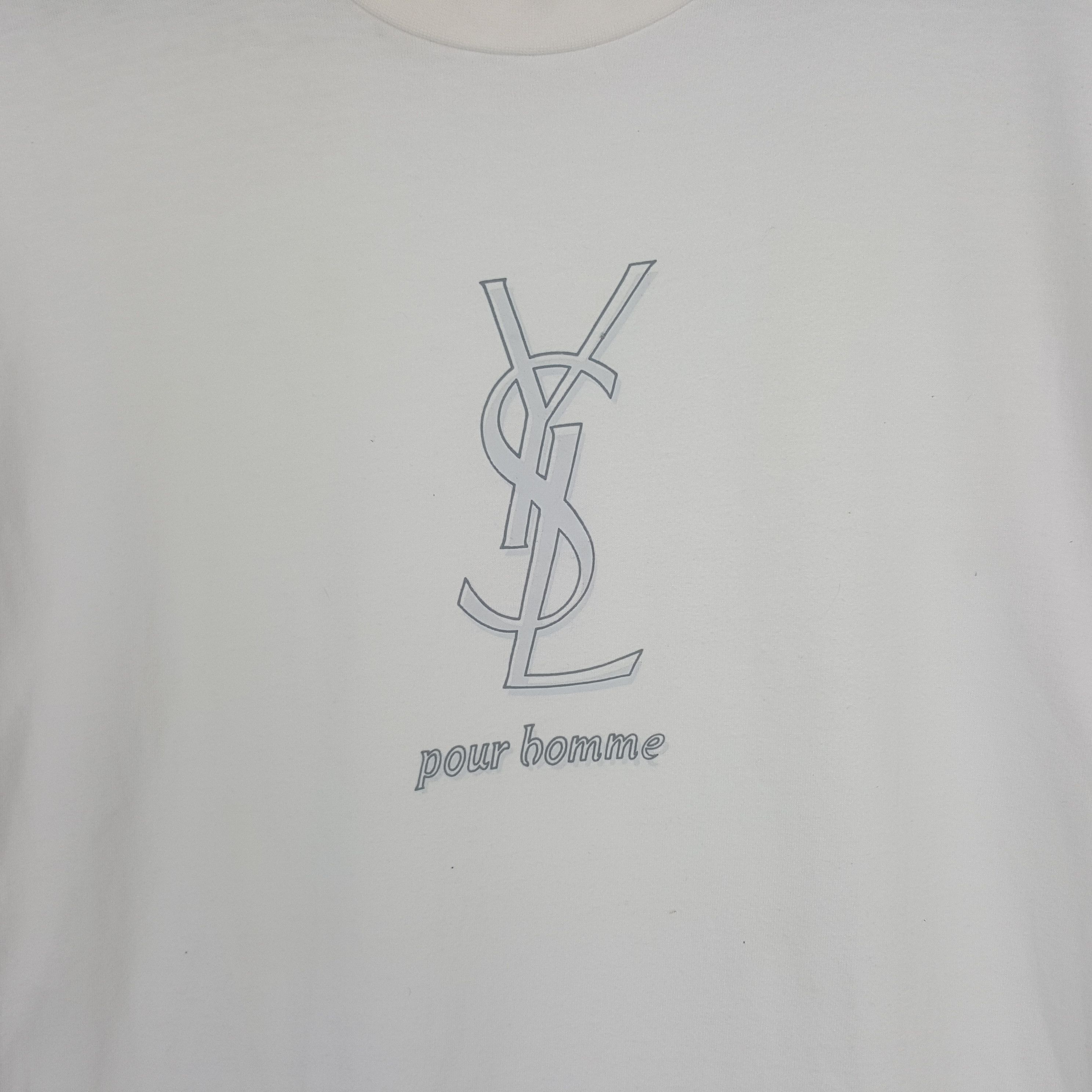 Yves Saint Laurent Vintage Yves Saint Laurent Pour Homme Tshirt Size US M / EU 48-50 / 2 - 2 Thumbnail