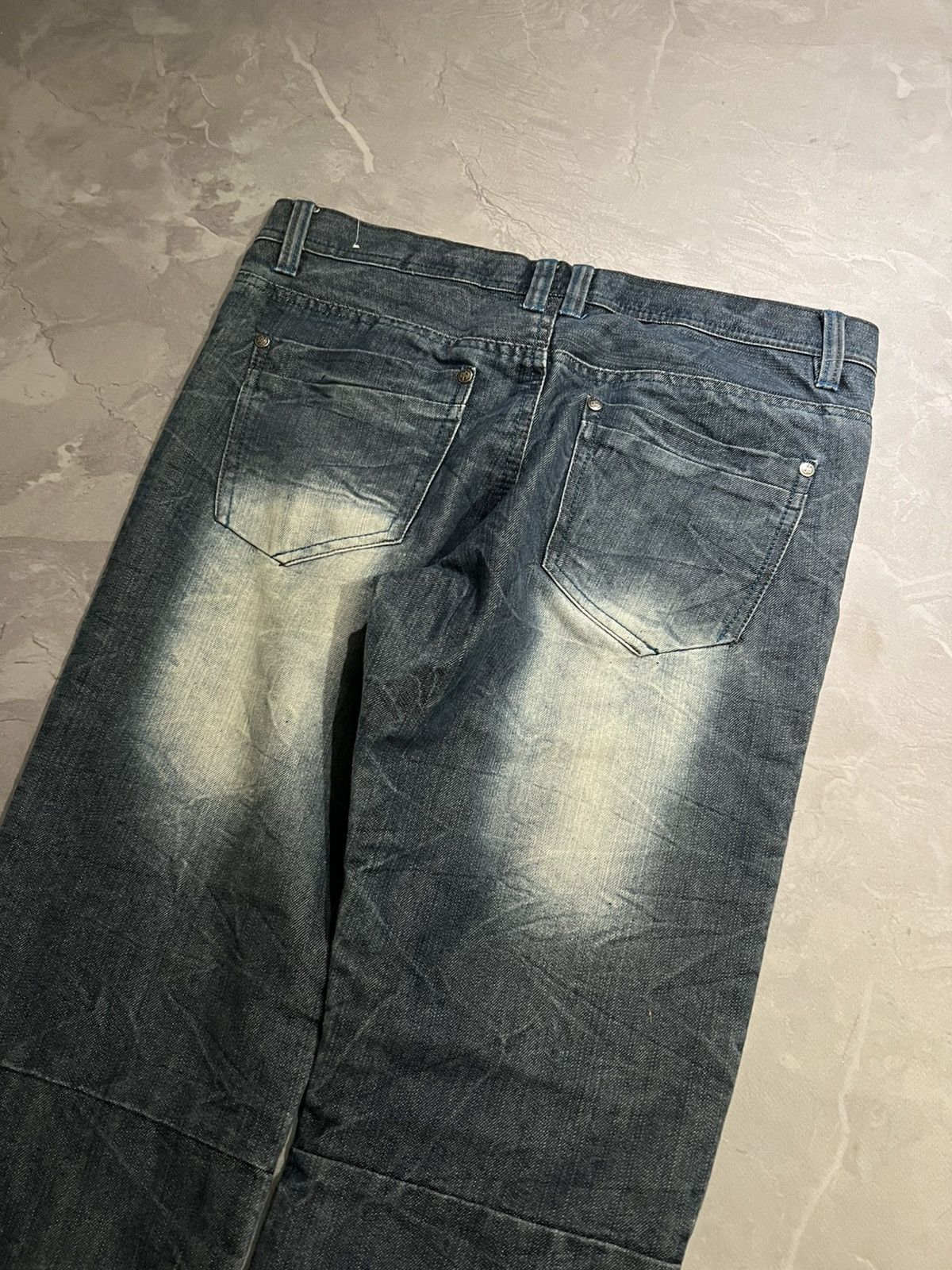 Japanese Brand Faded Washed Graffiti / Number Nine Style / Japan Grunge 90 Size US 34 / EU 50 - 4 Thumbnail