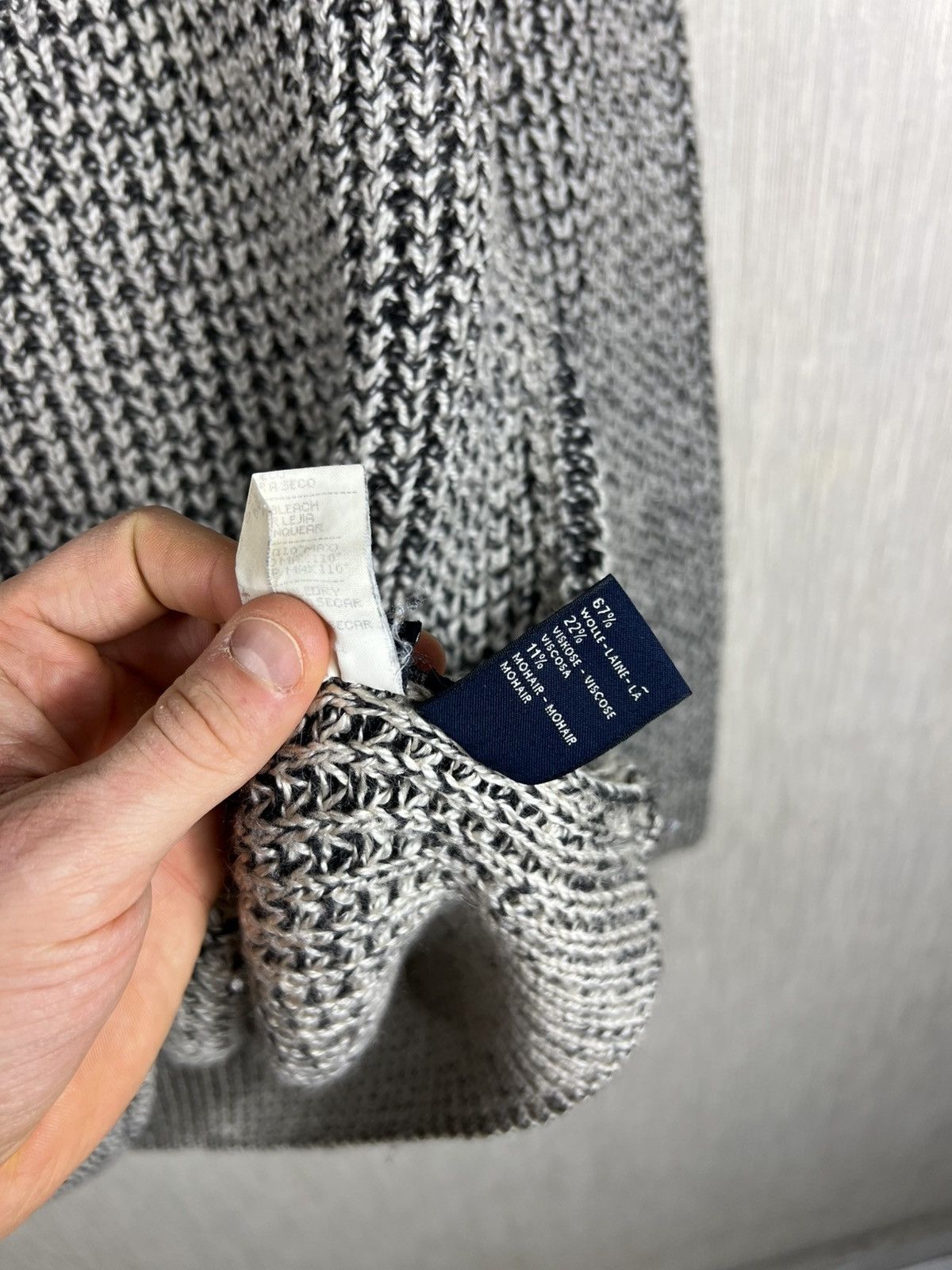 Ermenegildo Zegna Ermenegildo Zegna wool mohair heavy knitted sweater luxury Size US XL / EU 56 / 4 - 19 Thumbnail