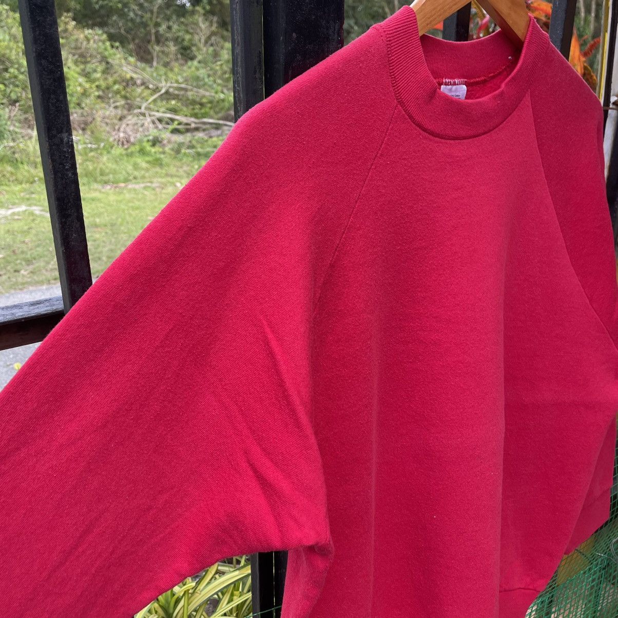 Fruit Of The Loom 🔥Vintage 90s Fruit Of The Loom Minimalist Plain Sweatshirts Size US M / EU 48-50 / 2 - 6 Thumbnail