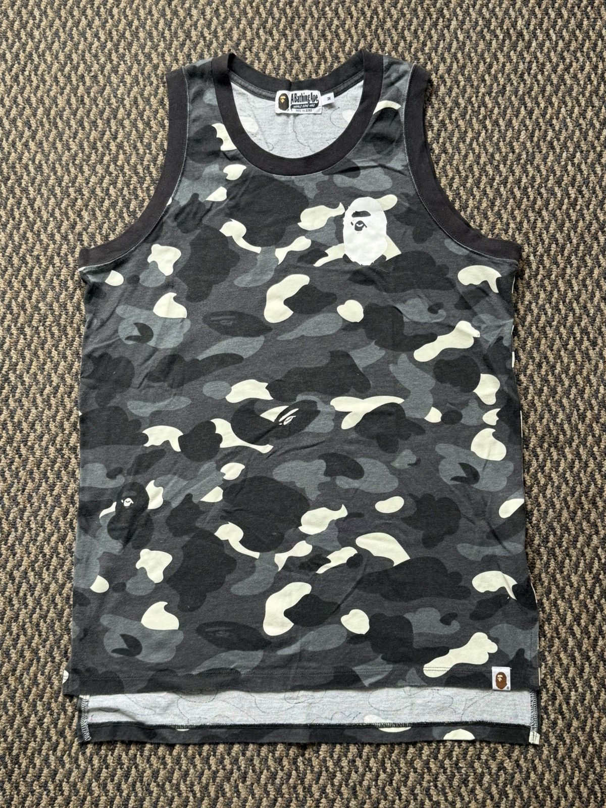 Bape A Bathing Ape Black Camo Tank Top Size US M / EU 48-50 / 2 - 1 Thumbnail