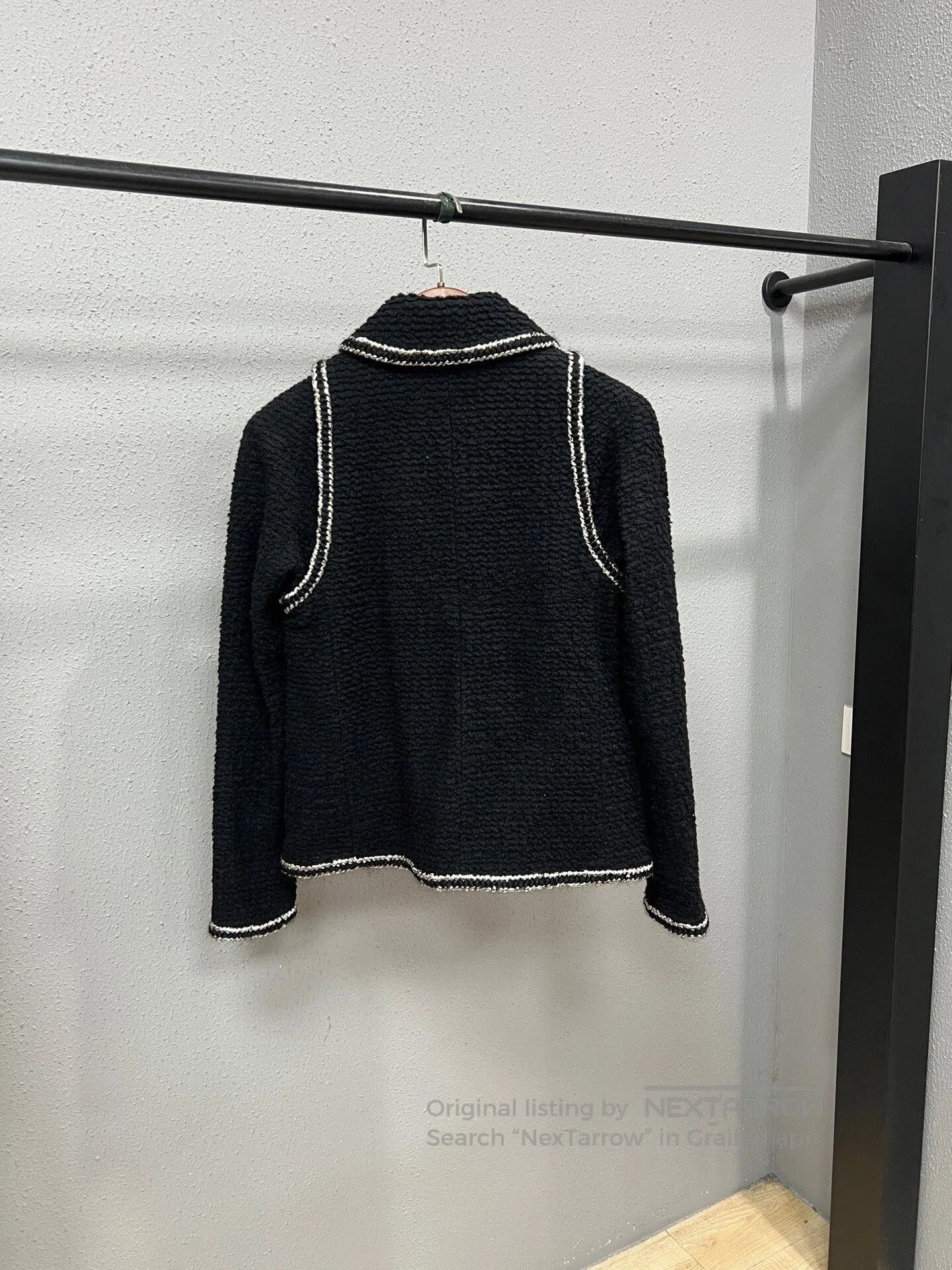 Chanel black and silver trimmed Chanel jacket. Size M / US 6-8 / IT 42-44 - 2 Thumbnail