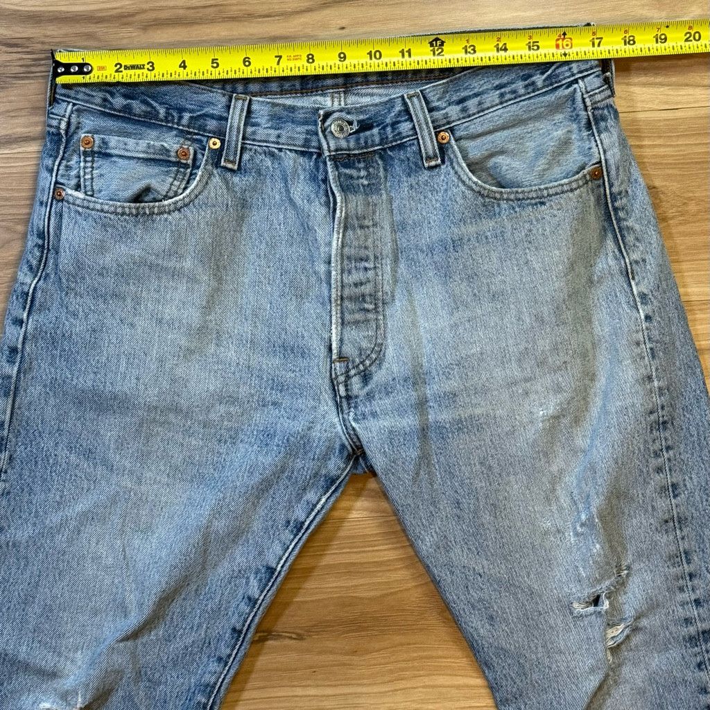 Levi's Levi’s Men’s 501 Jeans W34 L30 Distressed Size US 34 / EU 50 - 6 Thumbnail