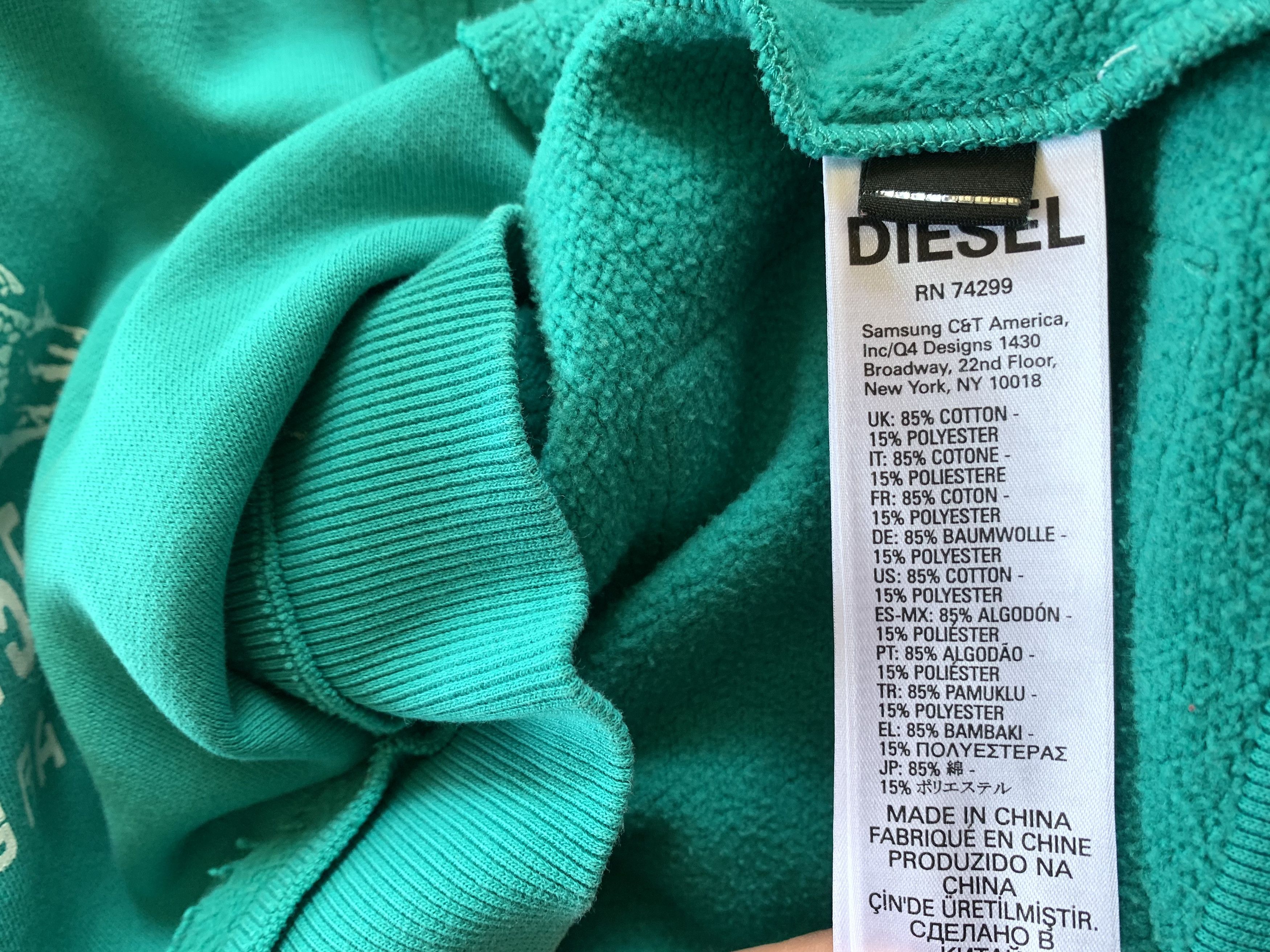 Diesel Vintage Diesel Asymmetric Womens Hoodie Size S / US 4 / IT 40 - 9 Thumbnail