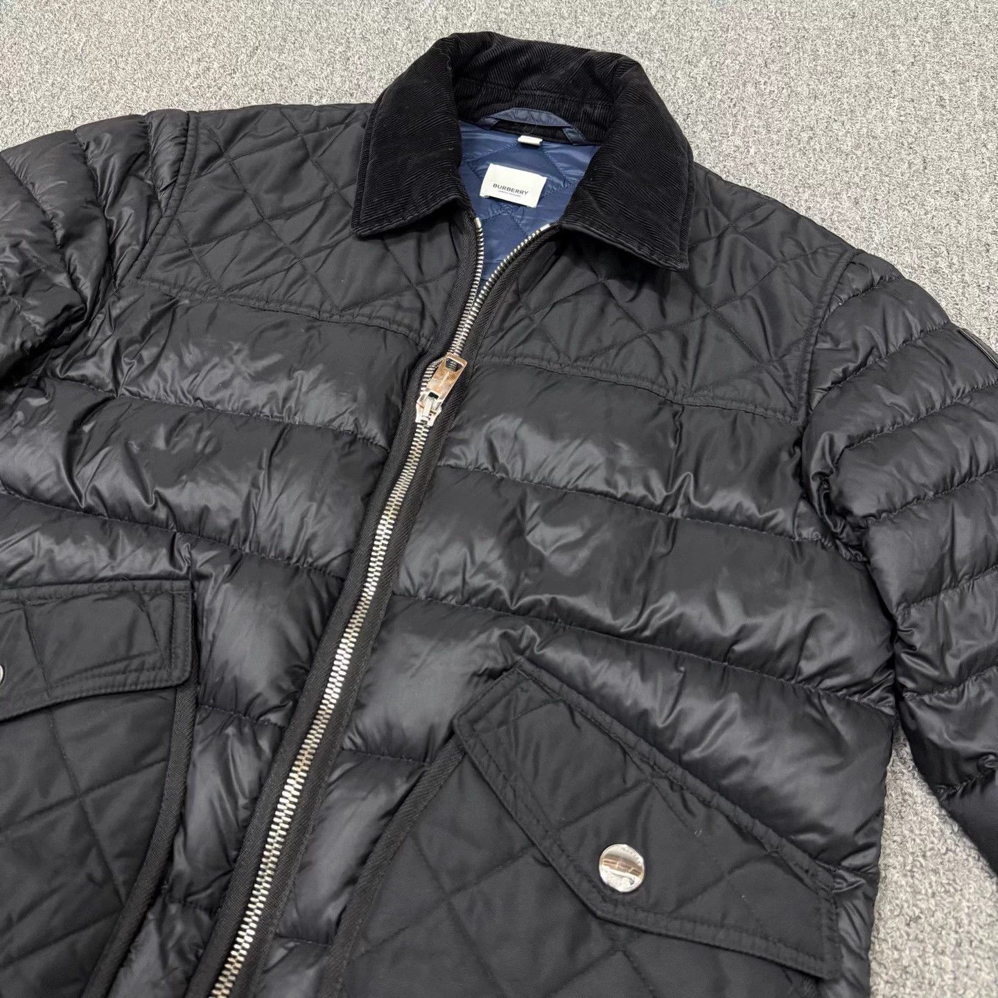 Burberry Burberry Black Side Letter Leather Puffer S 99 New Size S / US 4 / IT 40 - 3 Thumbnail