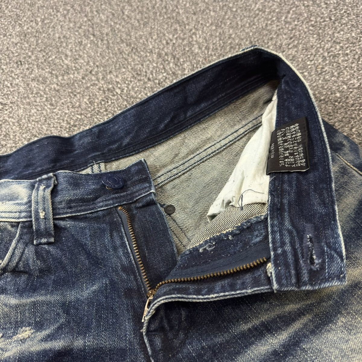 Black Label Distressed Black Label Paint Destroy Denim Jeans Amiri Style Size US 30 / EU 46 - 15 Thumbnail