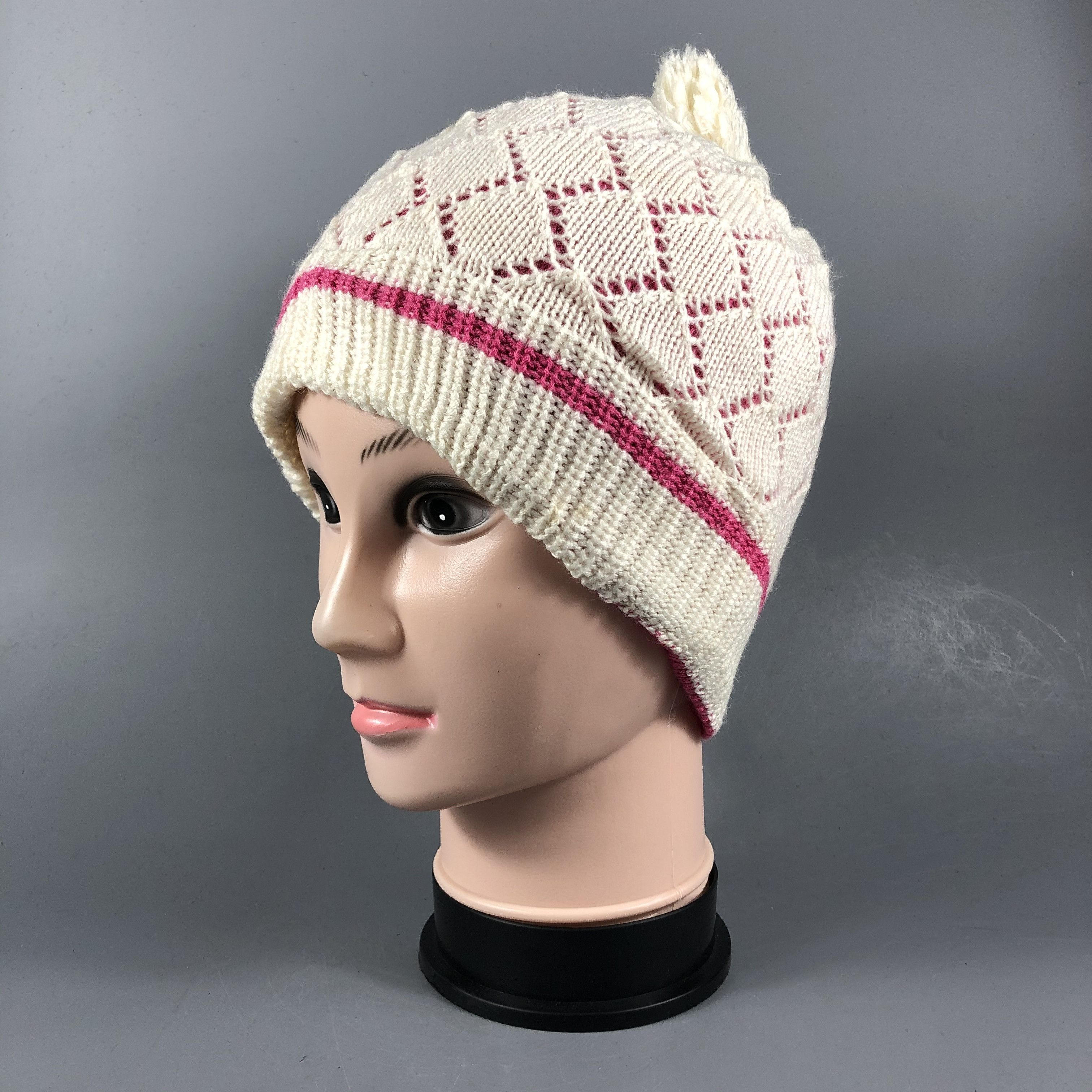 Japanese Brand × Vintage Japanese Brand Pom Hat Beanie Size ONE SIZE - 2 Thumbnail
