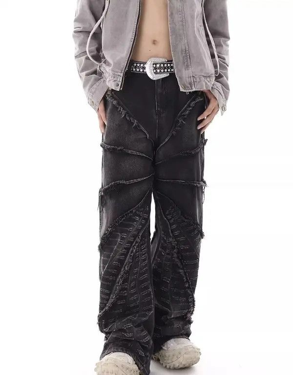 Jean Frayed Edges Baggy Jean Size US 31 - 1 Thumbnail