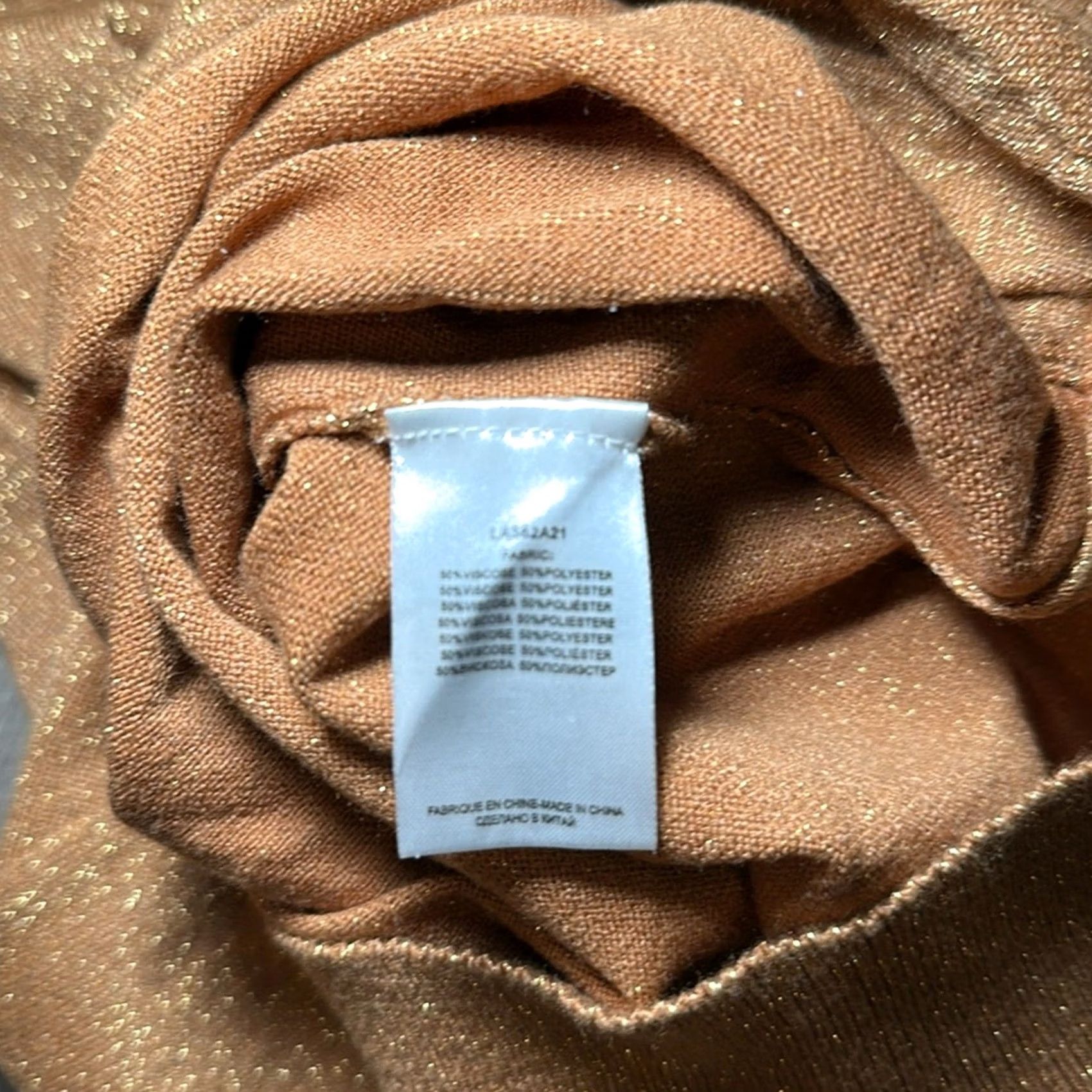 Vintage Molly Bracken La Maison Twist Hem Sweater Top Blouse Gold L Womens Size L / US 10 / IT 46 - 6 Thumbnail