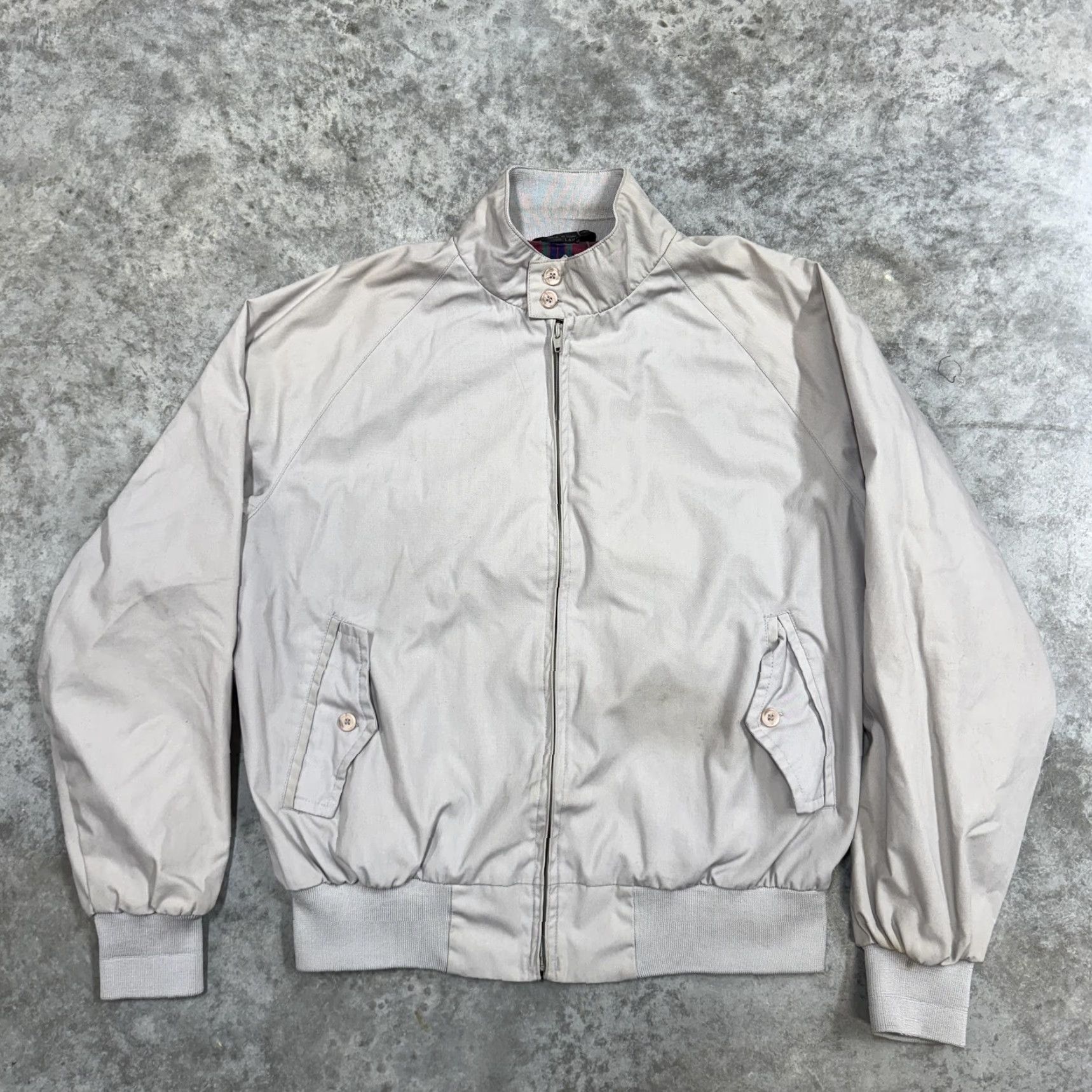 American Eagle Outfitters VINTAGE American Eagle Outfitters Jacket Mens L Beige Bomber Plaid Lined 90s Size US L / EU 52-54 / 3 - 2 Thumbnail