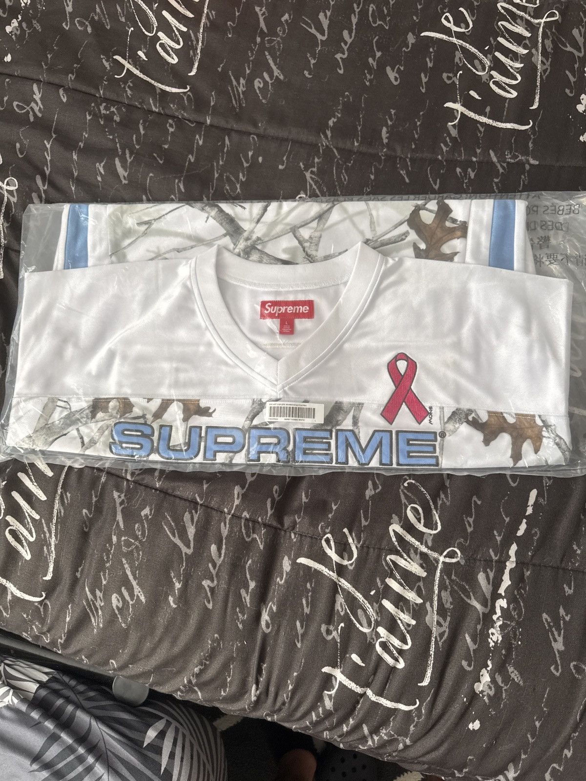 Supreme Breast cancer awareness supreme jersey white Size US L / EU 52-54 / 3 - 1 Thumbnail
