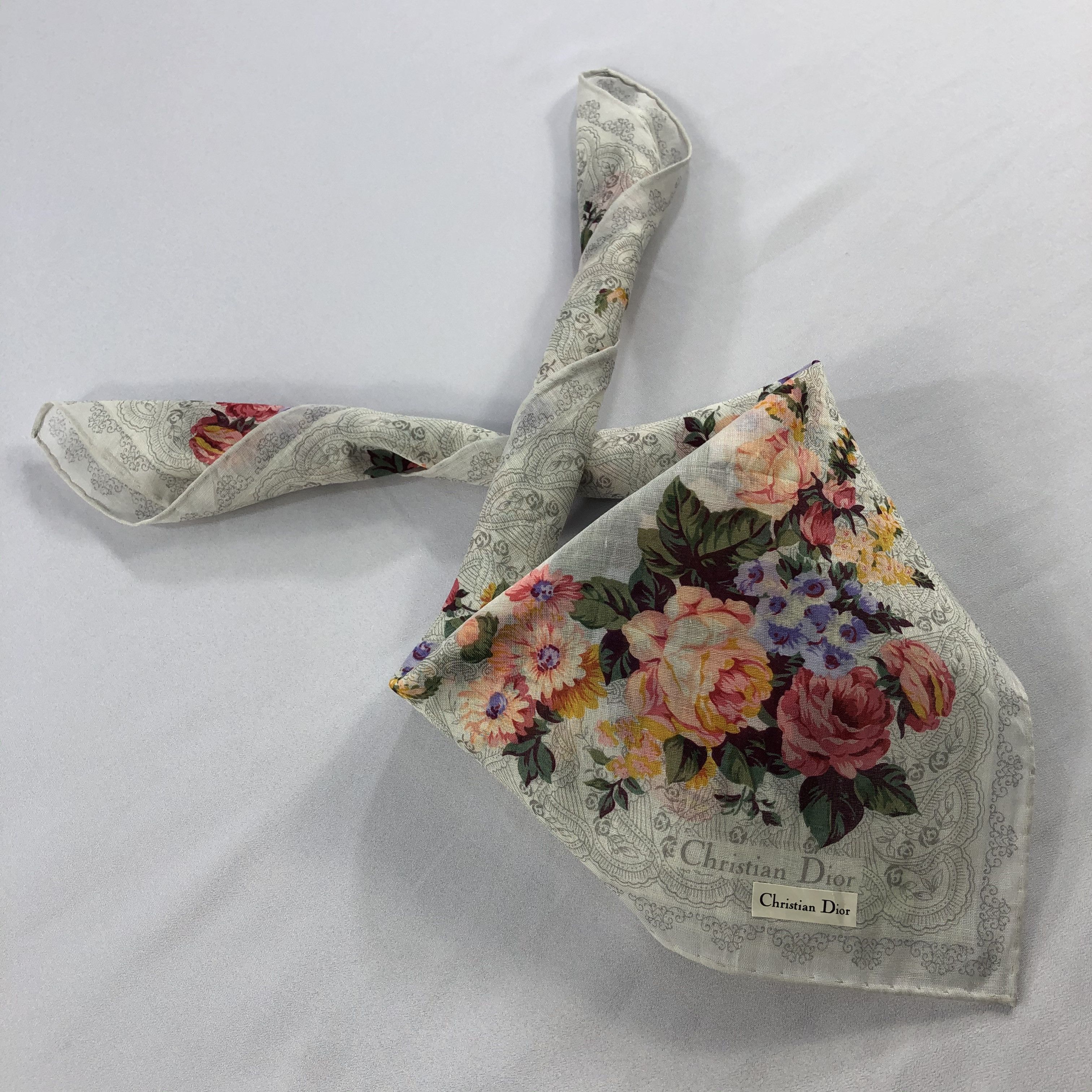 Vintage Christian Dior Neckerchief / Bandana / Handkerchief Size ONE SIZE - 2 Thumbnail