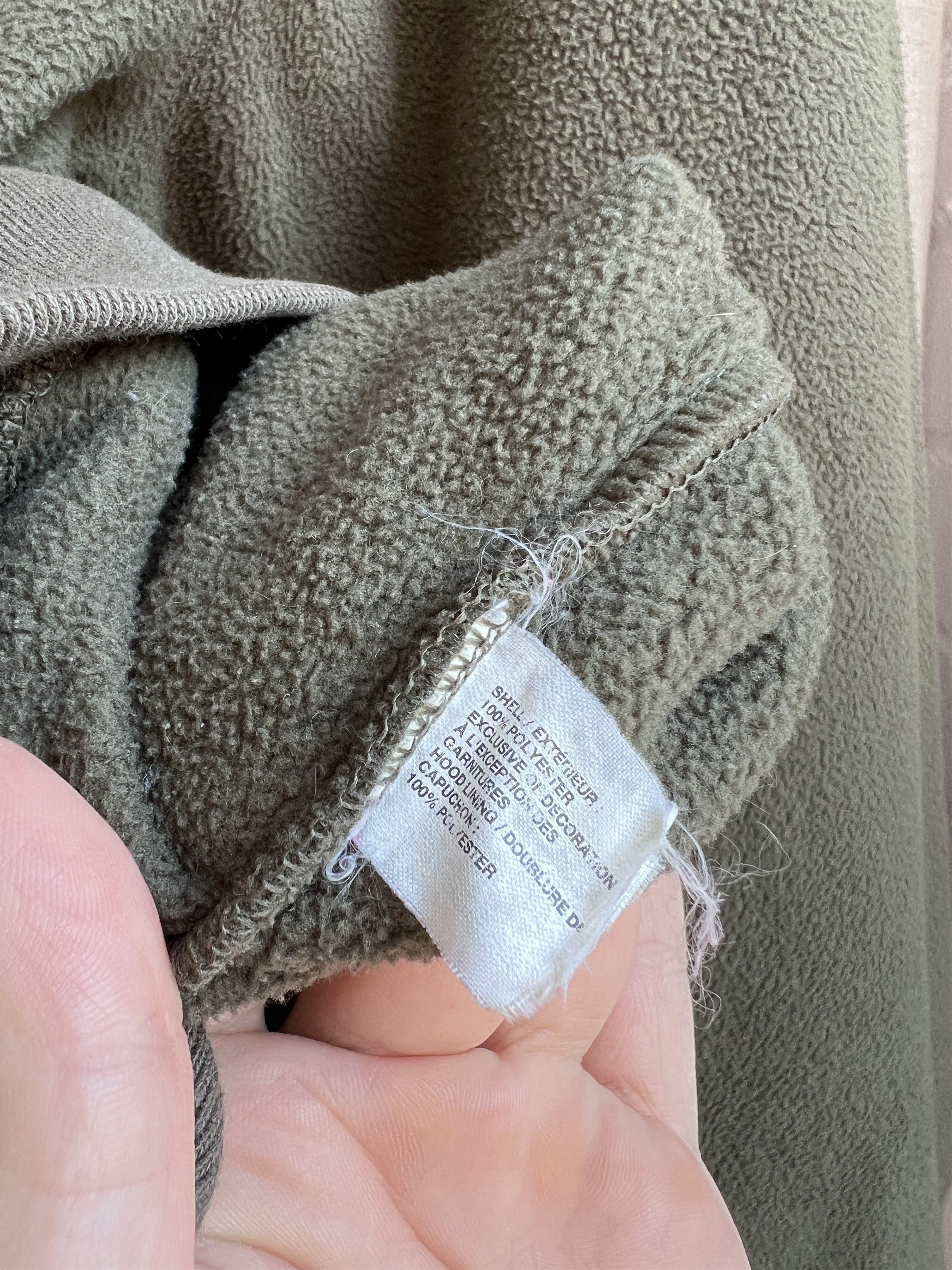 Gap Y2K GAP Front Logo Khaki Green Fleece Hoodie Size US S / EU 44-46 / 1 - 5 Thumbnail