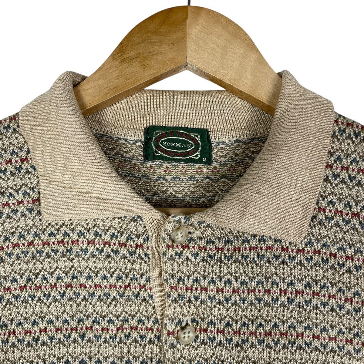 Vintage Vintage Norman Stripe Navajo Native Polo Jumper Size US M / EU 48-50 / 2 - 3 Thumbnail