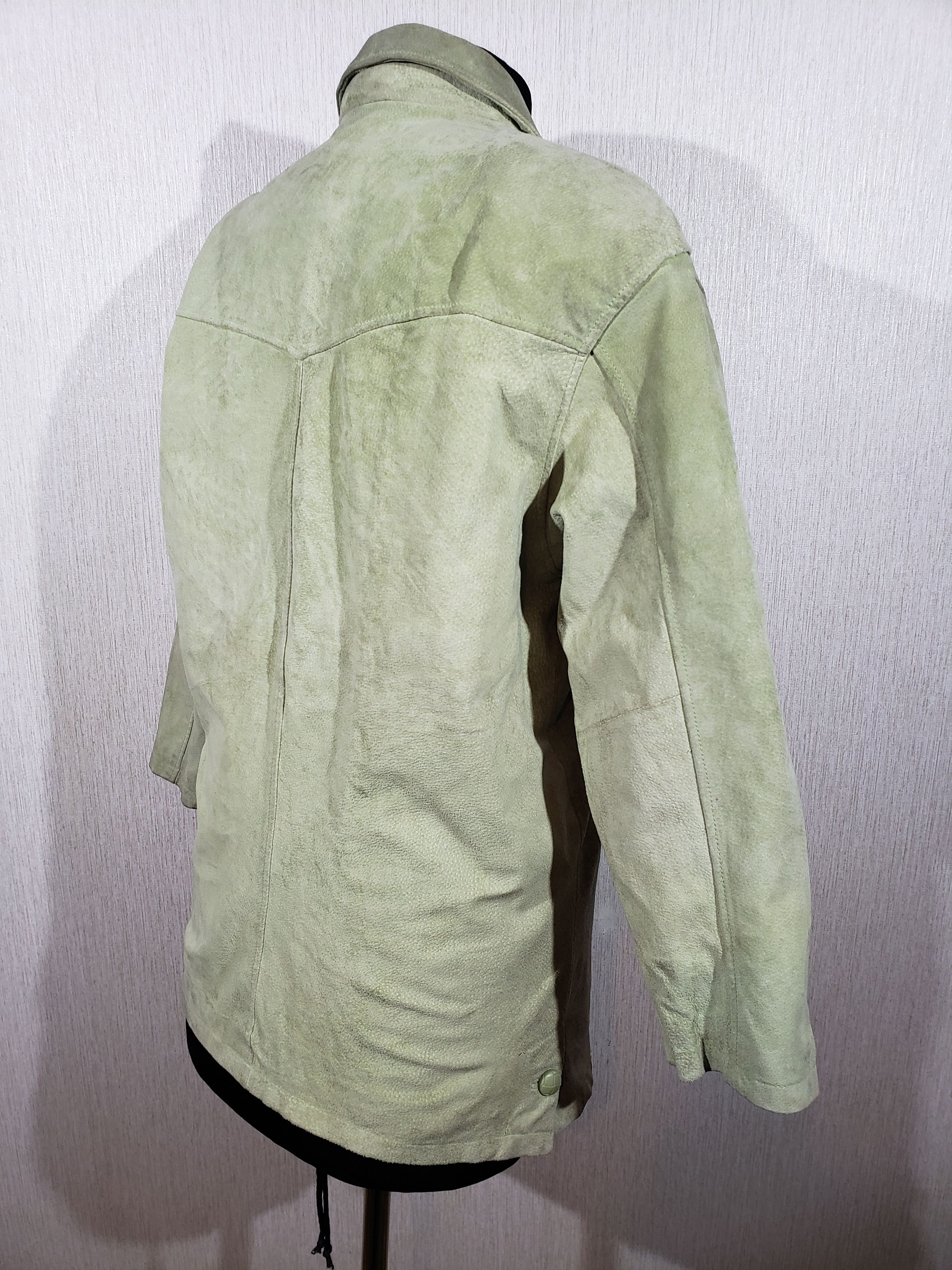 Uniqlo Stylish women's green leather jacket. Size XL / US 12-14 / IT 48-50 - 5 Thumbnail