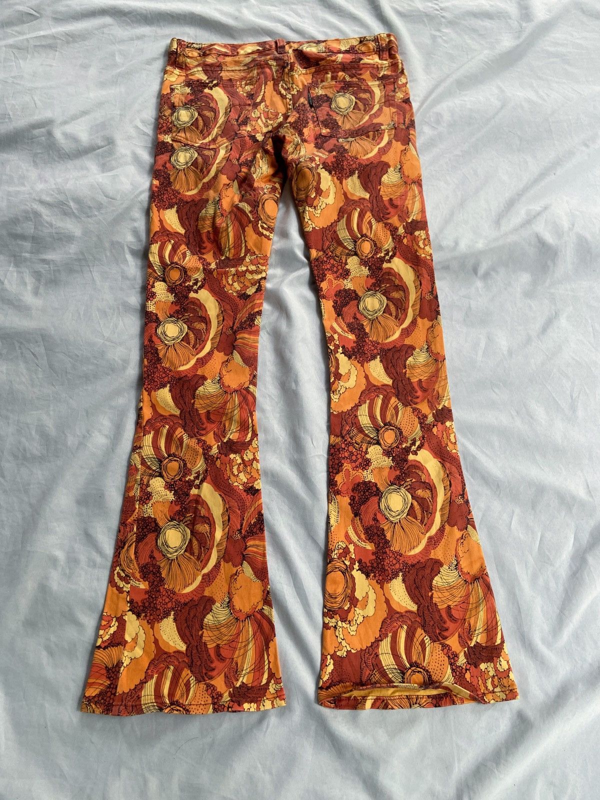 Hysteric Glamour HYSTERIC GLAMOUR PRINTED FLOWERS FLARED PANTS Size 29" - 13 Thumbnail