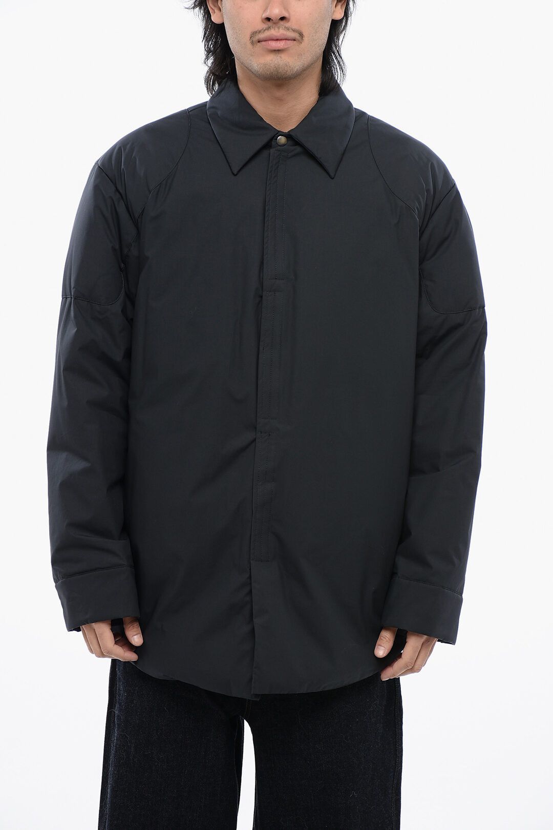 Jil Sander og1mm0625 Strap Closure Down Jacket in Black Size US M / EU 48-50 / 2 - 1 Thumbnail