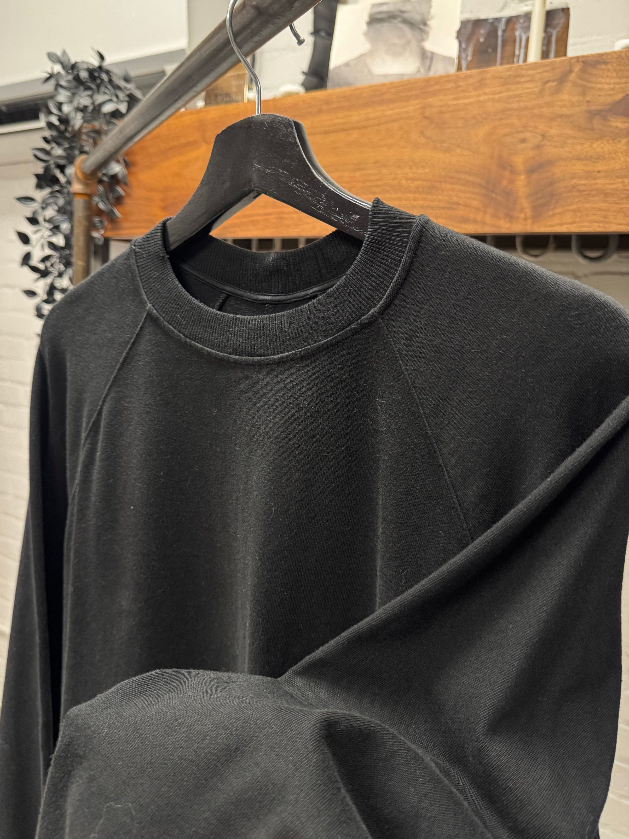 Rick Owens AW2016 Rick Owens ‘Mastadon’ Black Oversized Cotton Sweatshirt Size US S / EU 44-46 / 1 - 2 Thumbnail