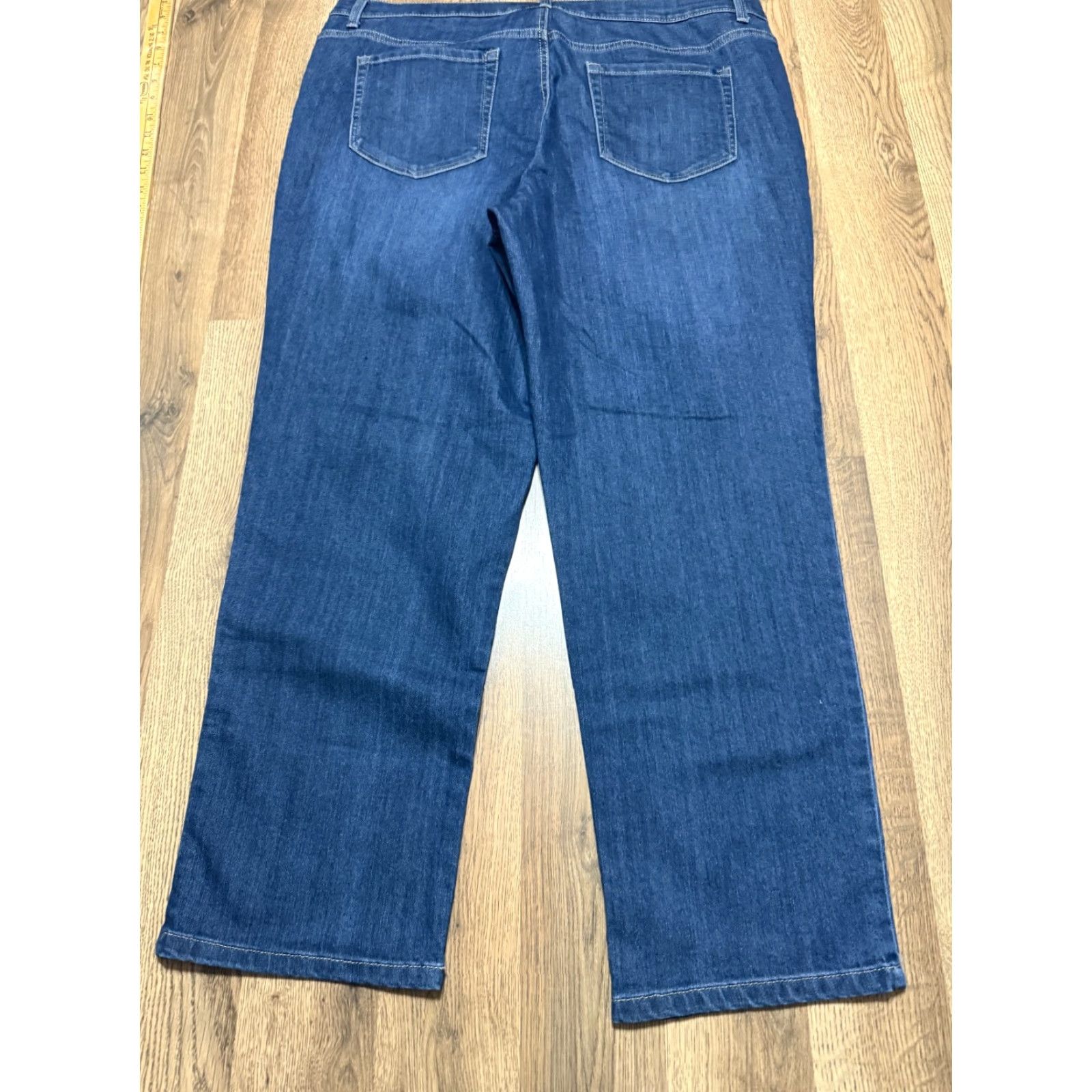 Gloria Vanderbilt Gloria Vanderbilt Jeans Women's Plus Size 18W Amanda Blue 39" Length 29" Inseam Denim Straight 5-Pocket Size 40" / US 18 - 2 Thumbnail