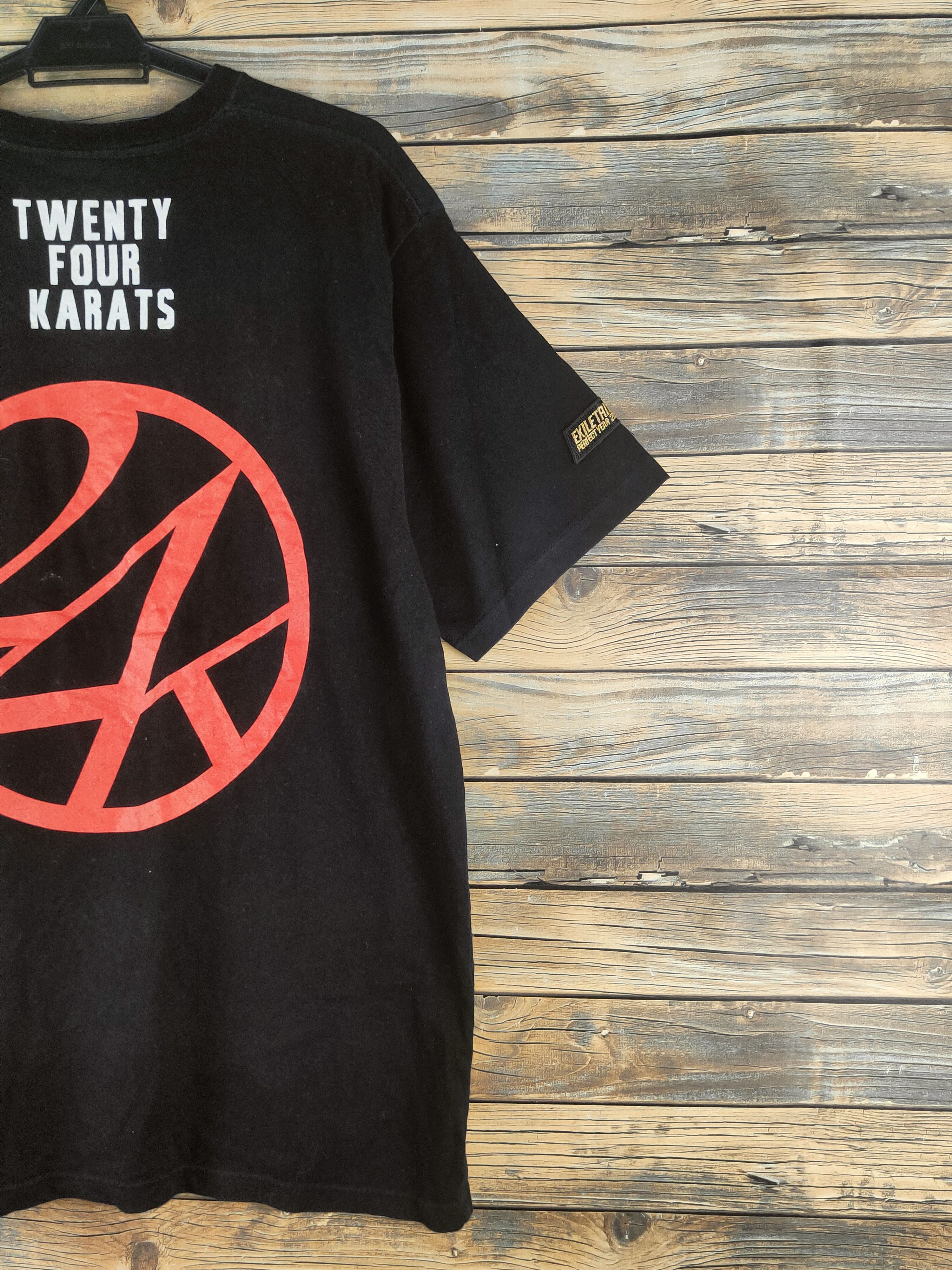 Japanese Brand DL Exile Tribe Black 24K Short Sleeve T-shirts #46-636 Size US XL / EU 56 / 4 - 12 Thumbnail
