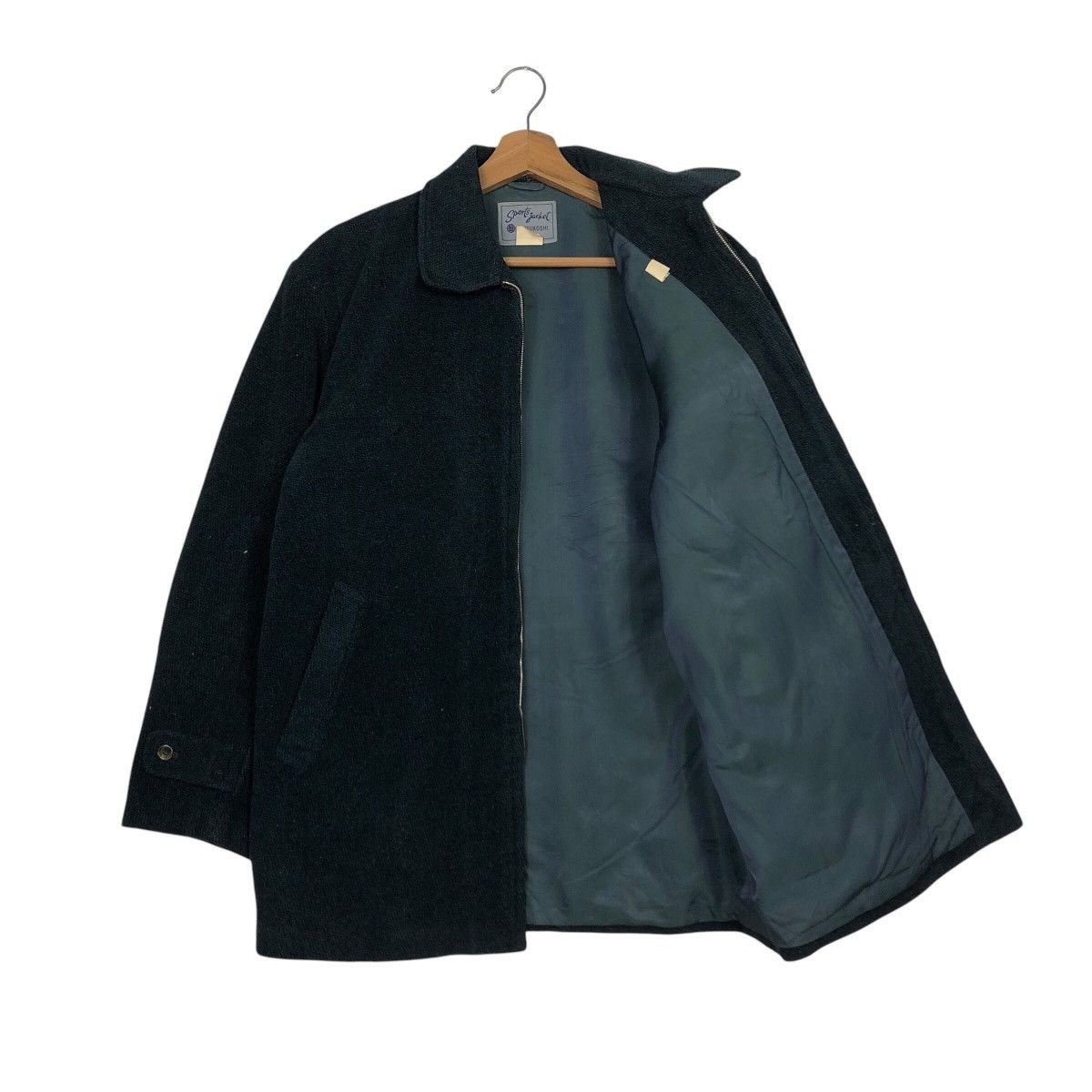 Japanese Brand 📌Rich Black Vintage Wool Jacket Mitsukoshi Issey Miyake Size US M / EU 48-50 / 2 - 12 Thumbnail
