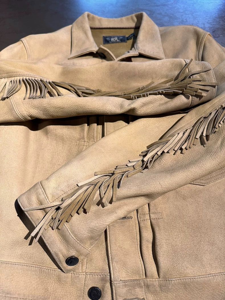 RRL Ralph Lauren RRL Ralph Lauren Make old deer leather jacket with Indian Size US M / EU 48-50 / 2 - 5 Thumbnail