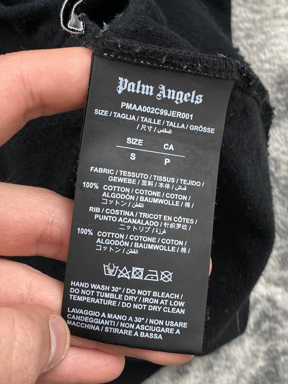Palm Angels Palm Angels Big Logo T-Shirt Oversized Fit Men Size S Black Size US S / EU 44-46 / 1 - 12 Thumbnail