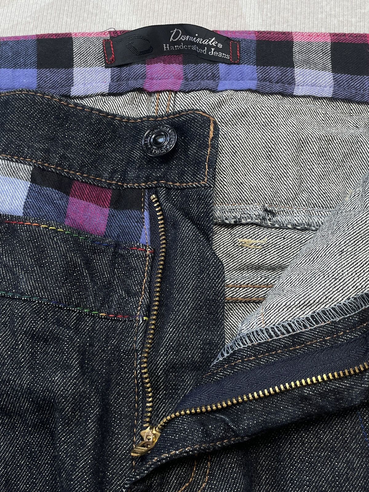 Japanese Brand DOMINATE DOUBLE WAIST JEANS Size US 31 - 7 Thumbnail
