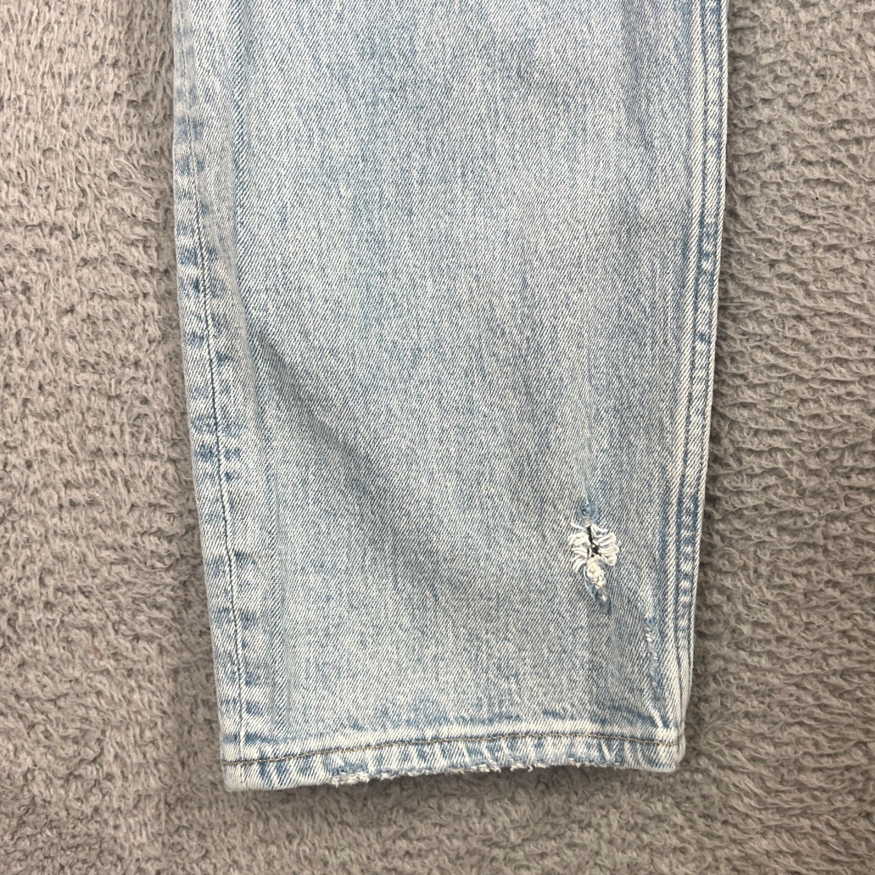 Abercrombie & Fitch VINTAGE Abercrombie & Fitch Women's Jeans 12 Straight High Rise Light Wash 90s Denim Stretch Size 32" / US 10 / IT 46 - 3 Thumbnail