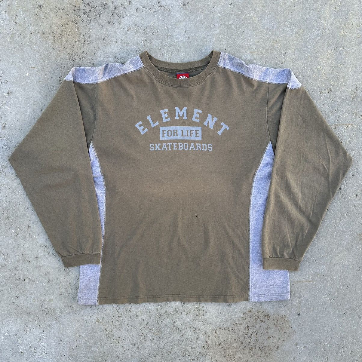 Element VTG 2000’s Element Skateboards Two Tone LS Skater Shirt Size US XL / EU 56 / 4 - 1 Thumbnail