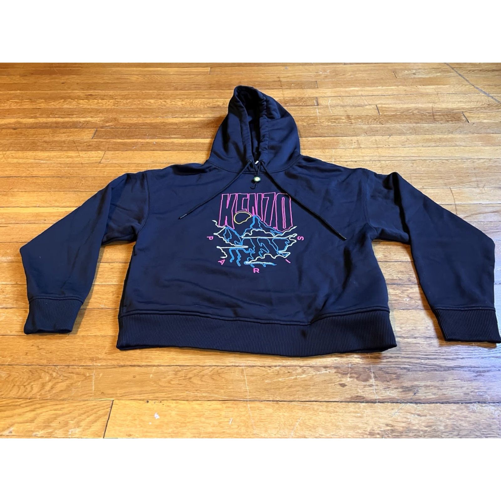 Kenzo KENZO Paris Mountain Crop Hoodie Women’s M Black Size M / US 6-8 / IT 42-44 - 2 Thumbnail