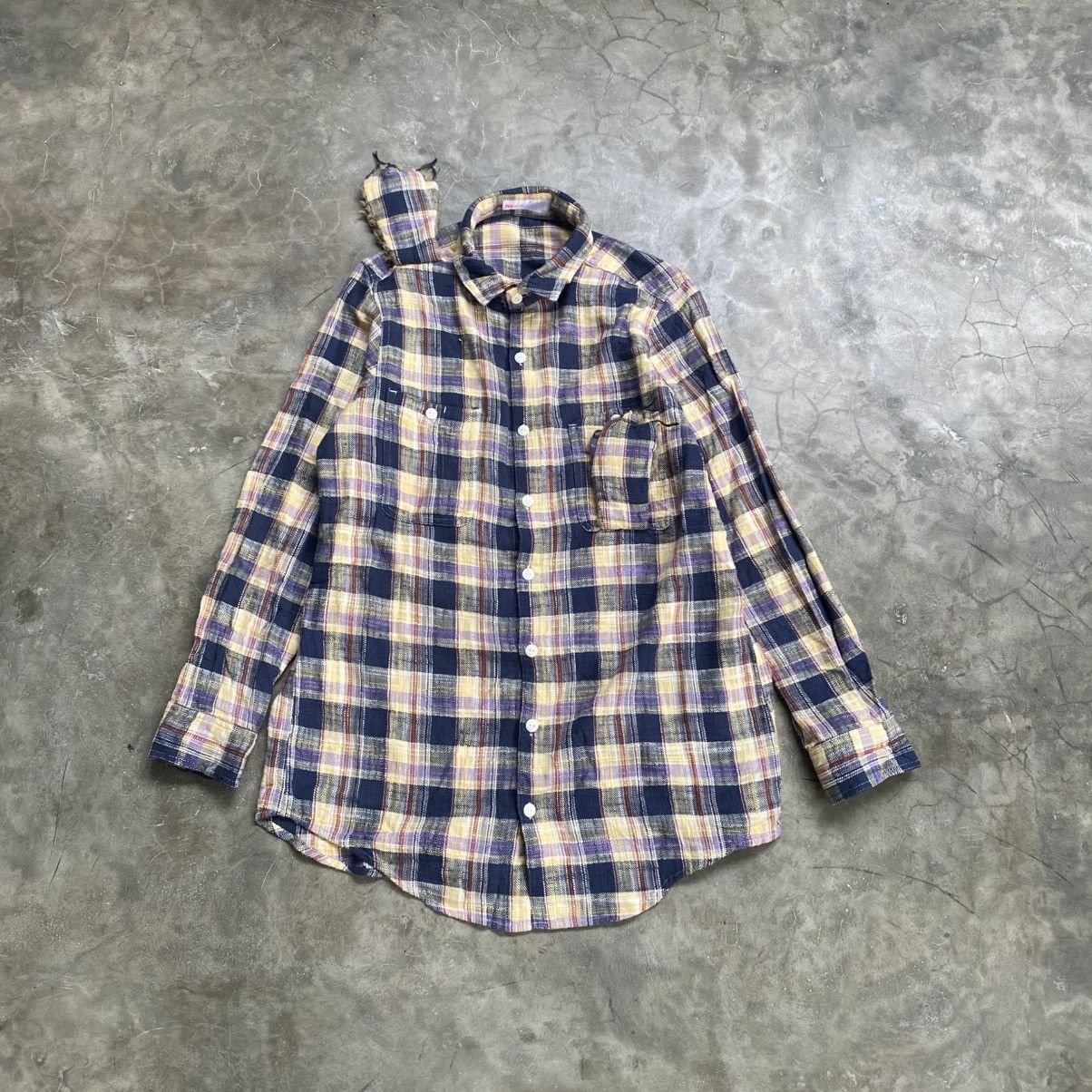 Issey Miyake 2000s Ne-net By Issey Miyake Plaid Button Up Shirts Size US M / EU 48-50 / 2 - 1 Thumbnail