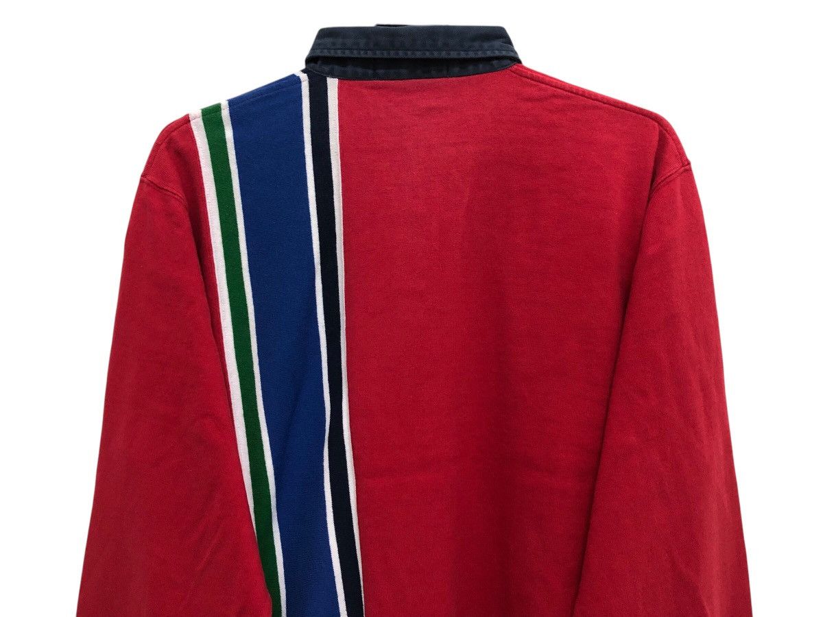 Polo Ralph Lauren 90s 🔥 POLO SPORT VERTICAL STRIPE POLO RUGBY LONGSLEEVE RARE Size US M / EU 48-50 / 2 - 8 Thumbnail