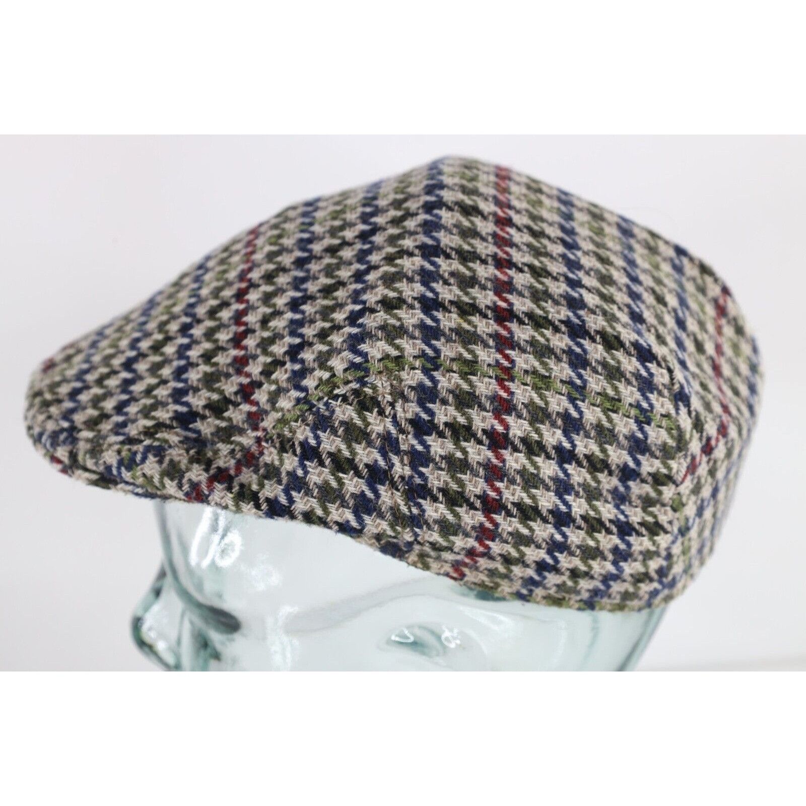 Vintage Vintage 70s Streetwear Quilted Wool Houndstooth Newsboy Hat Size ONE SIZE - 3 Thumbnail