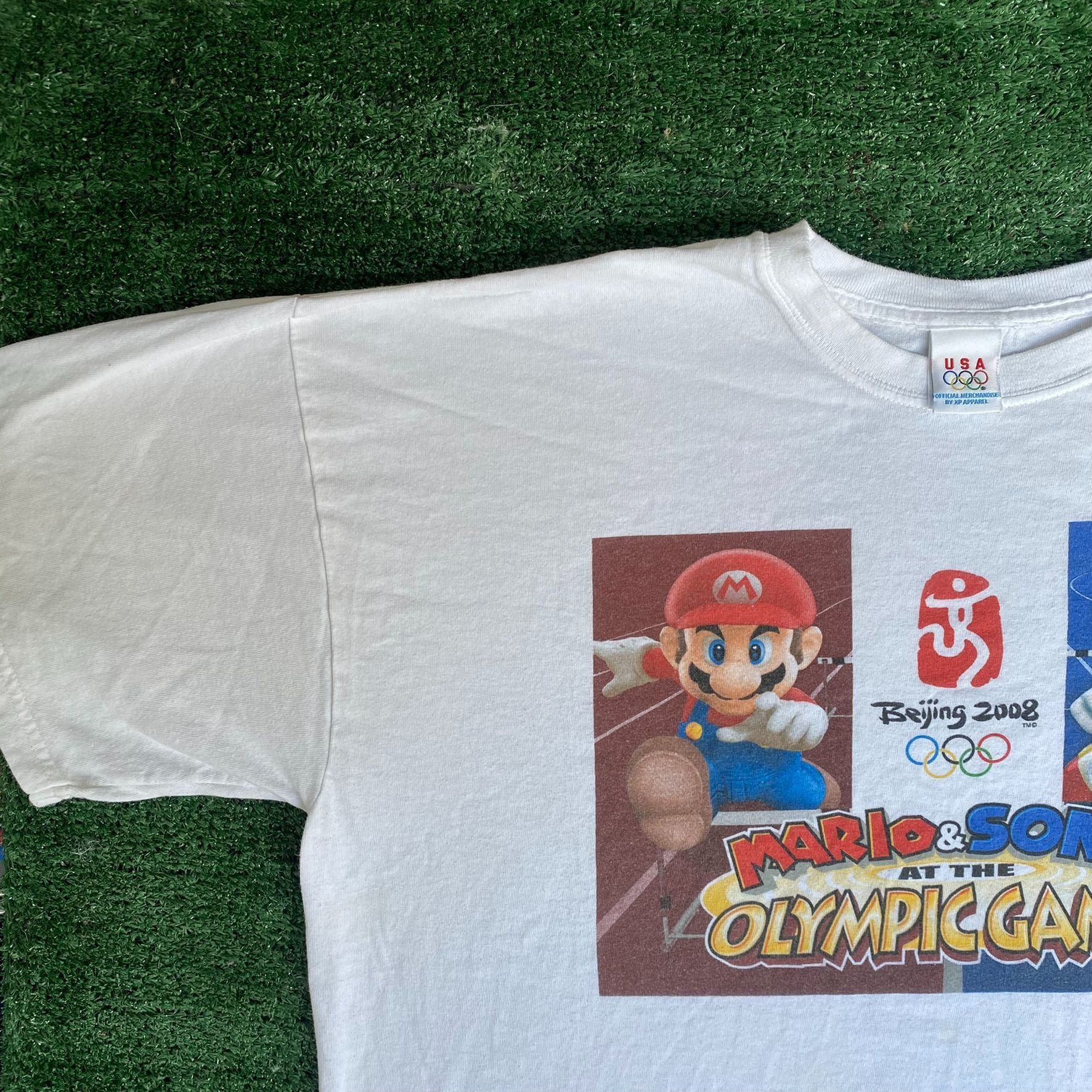 Nintendo Vintage Y2K Mario Sonic Olympic Games Shirt Nintendo Beijing Size US XL / EU 56 / 4 - 2 Thumbnail